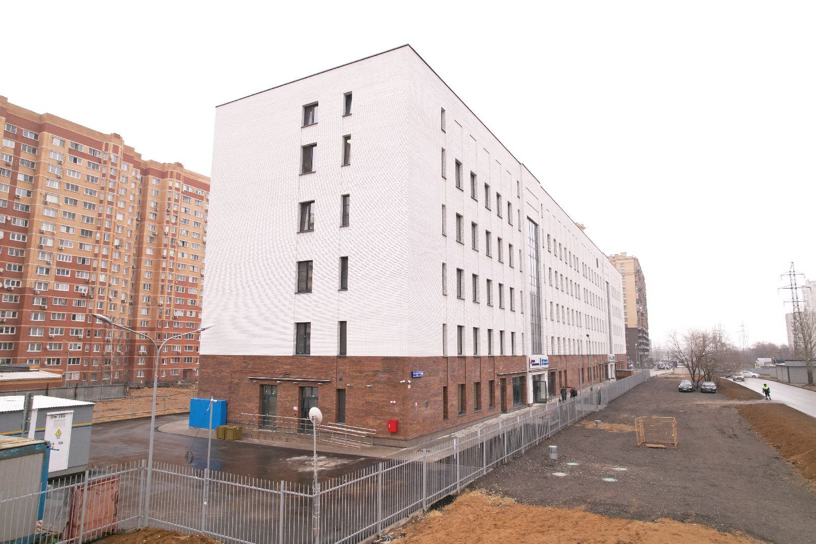 видео с коптера, поликлиника в котельниках, строительство поликлиники,