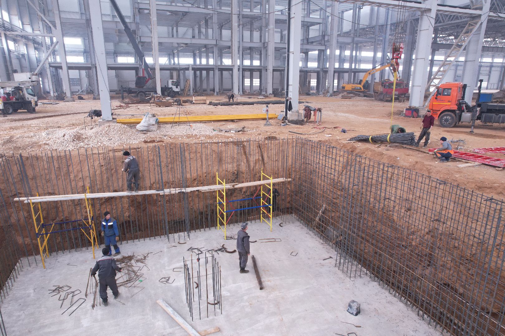 видео с коптера, строительство производственного предприятия в можайске,