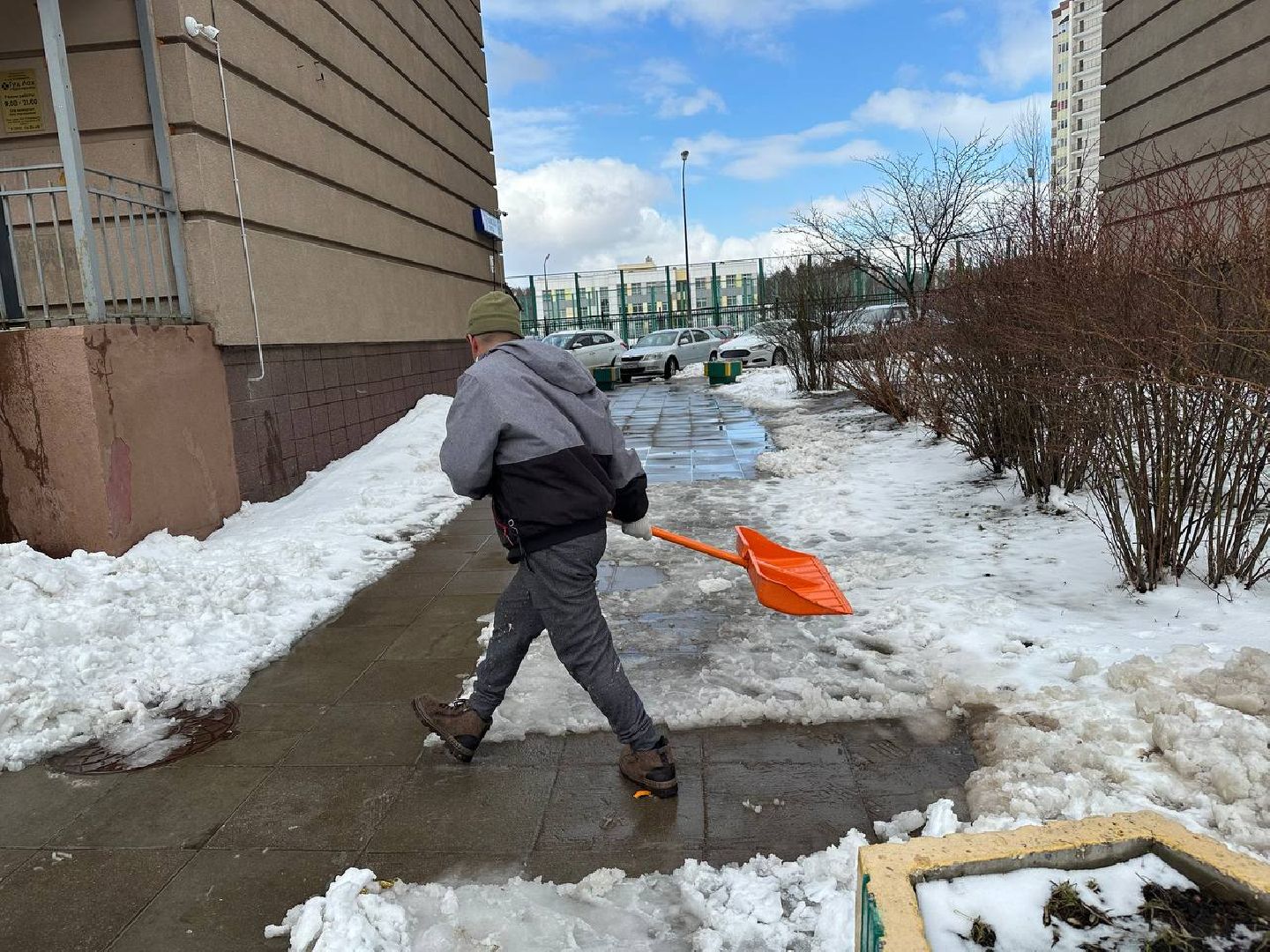 уборка снега, домодедово,