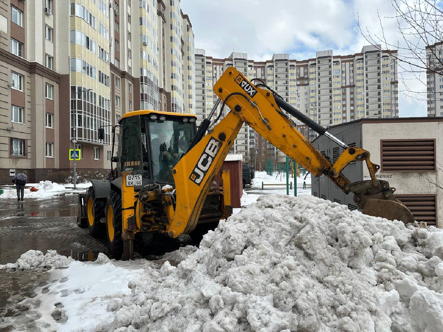 уборка снега, домодедово,