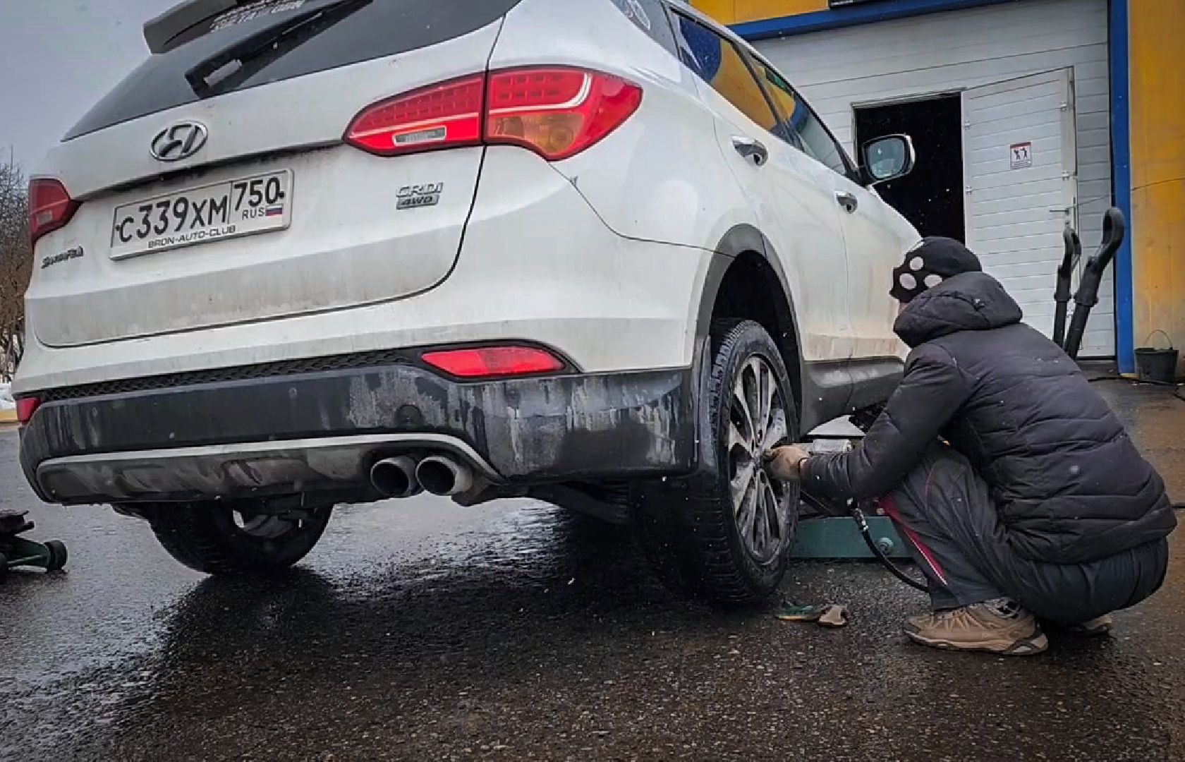 Бронницы, Шиномонтаж, Снегопад, Водители Бронниц,