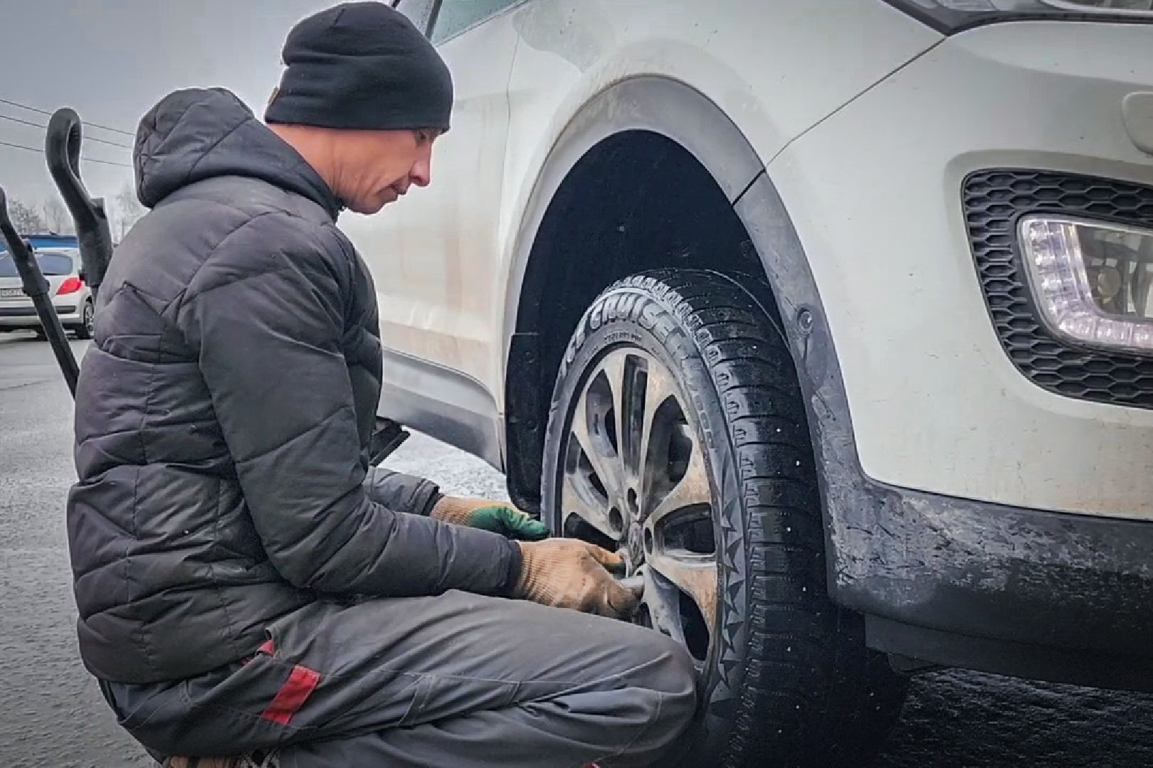 Бронницы, Шиномонтаж, Снегопад, Водители Бронниц,