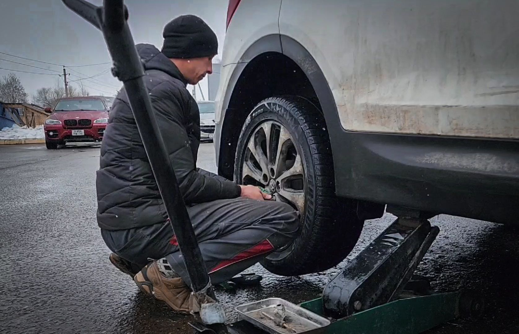 Бронницы, Шиномонтаж, Снегопад, Водители Бронниц,