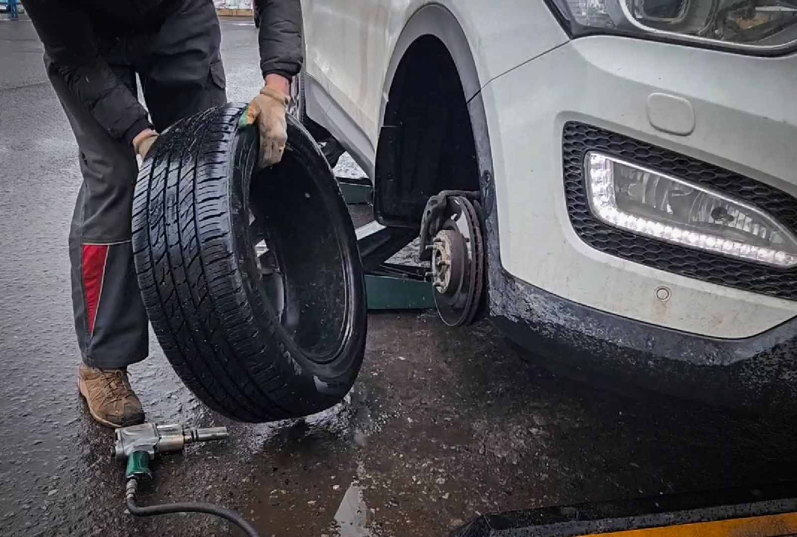 Бронницы, Шиномонтаж, Снегопад, Водители Бронниц,