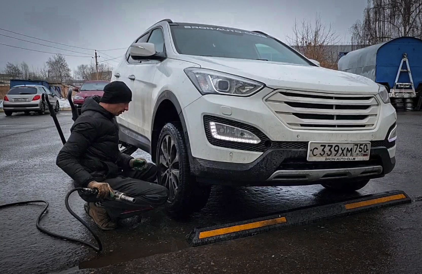 Бронницы, Шиномонтаж, Снегопад, Водители Бронниц,