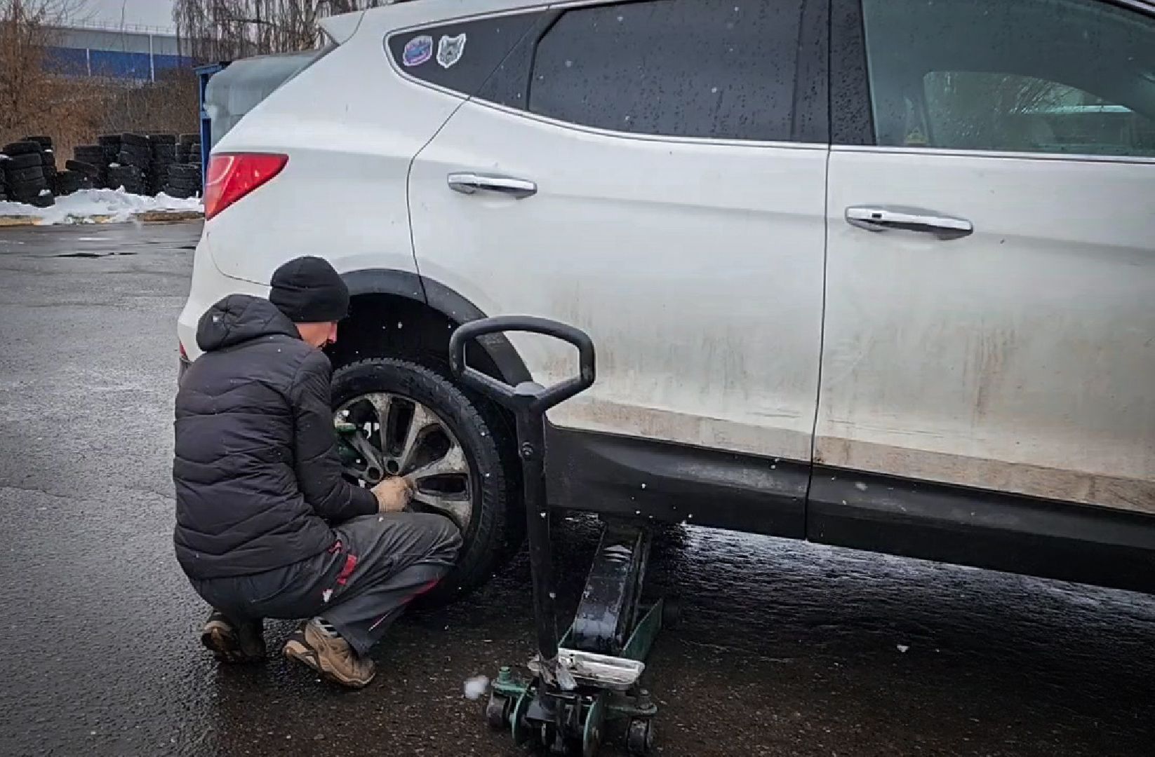 Бронницы, Шиномонтаж, Снегопад, Водители Бронниц,
