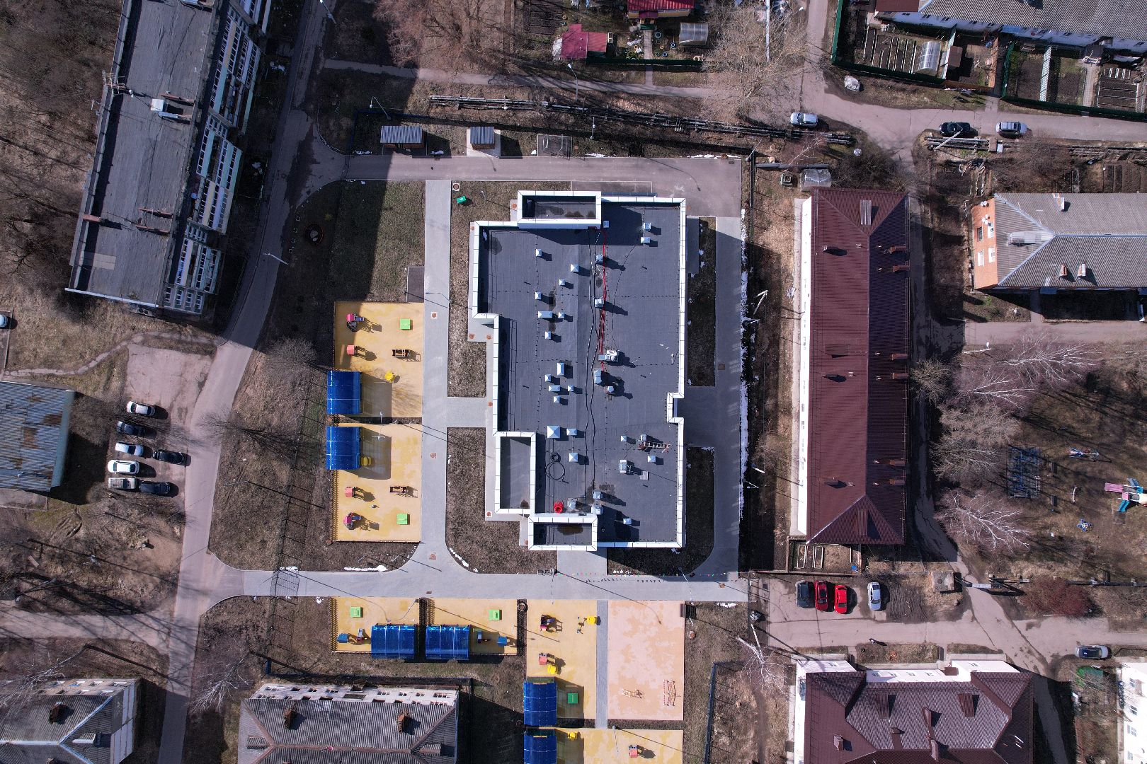 видео с коптера, дошкольное отделение 21, обучение детей с расстройством аутистического спектра,