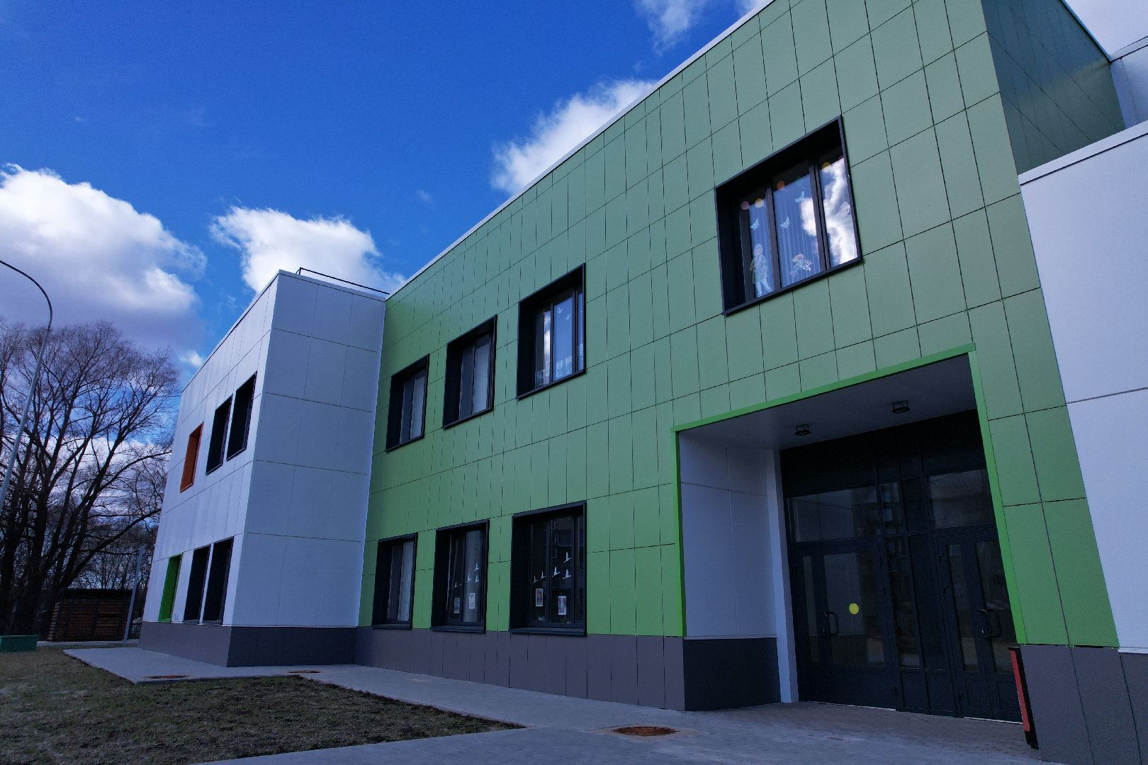 видео с коптера, дошкольное отделение 21, обучение детей с расстройством аутистического спектра,