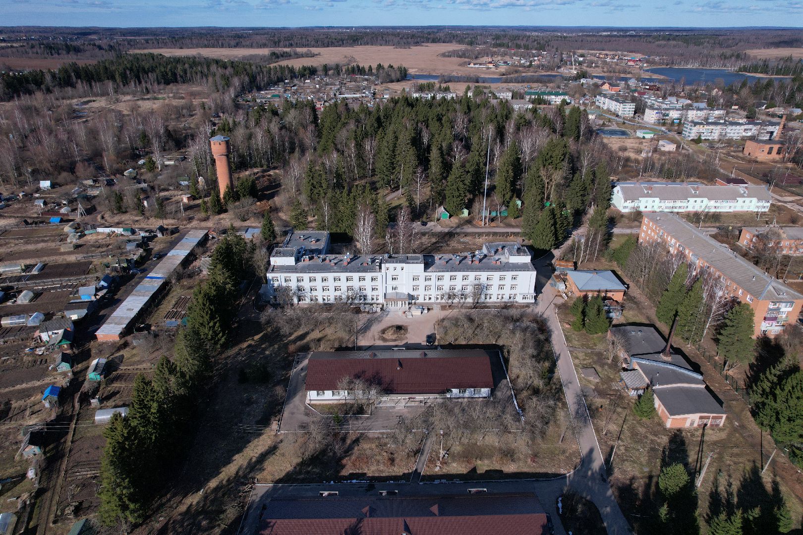 видео с коптера, волоколамская больница, строительство осташевского отделения, медицина волоколамска,