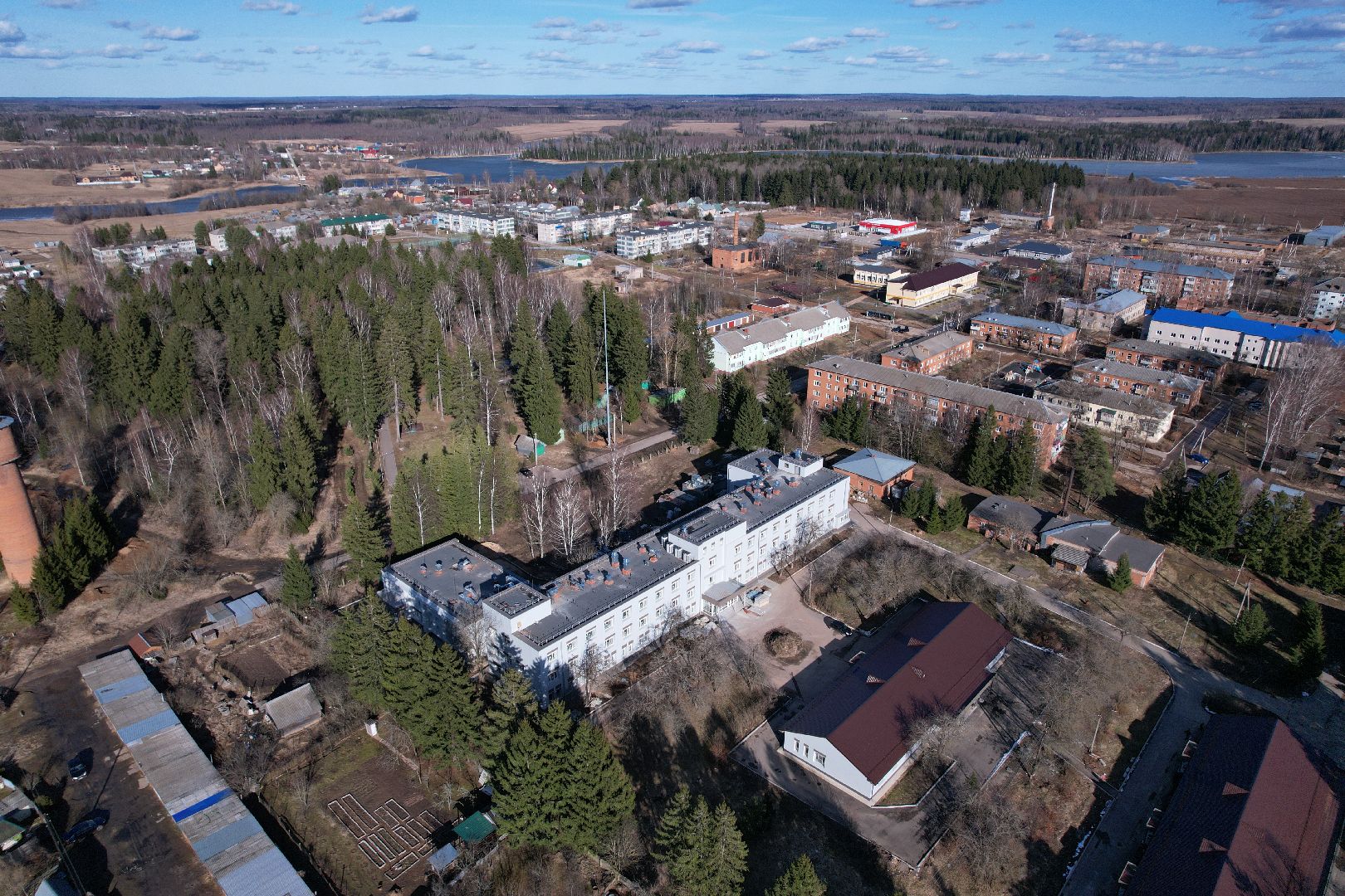 видео с коптера, волоколамская больница, строительство осташевского отделения, медицина волоколамска,