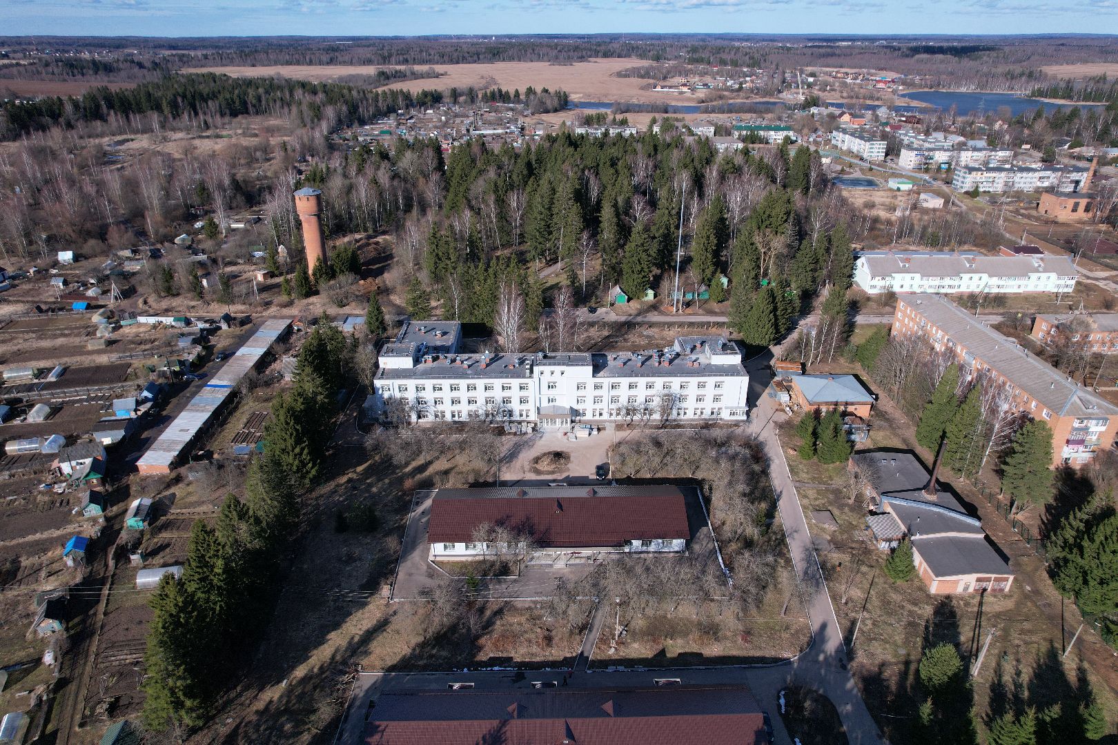 видео с коптера, волоколамская больница, строительство осташевского отделения, медицина волоколамска,