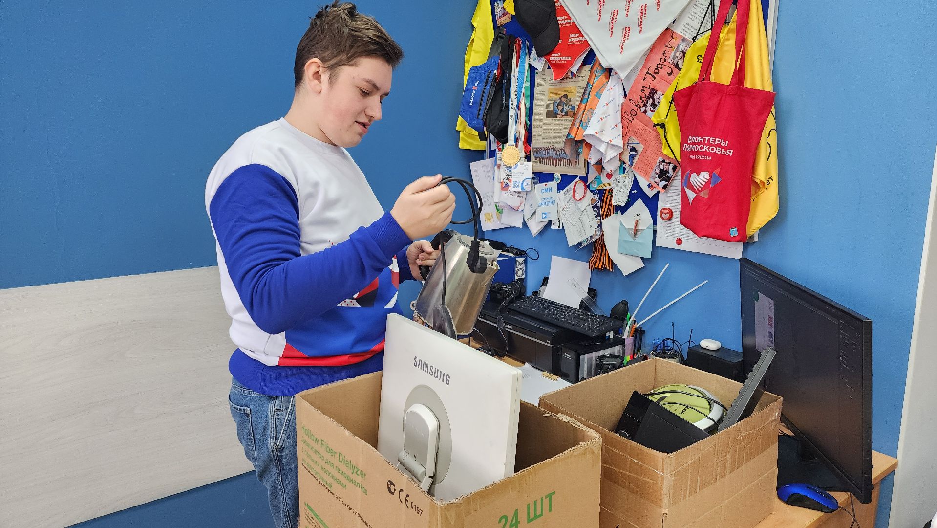 экология, сбор электротехники, вторичная переработка, волонтеры подмосковья, руза, молодежный центр,