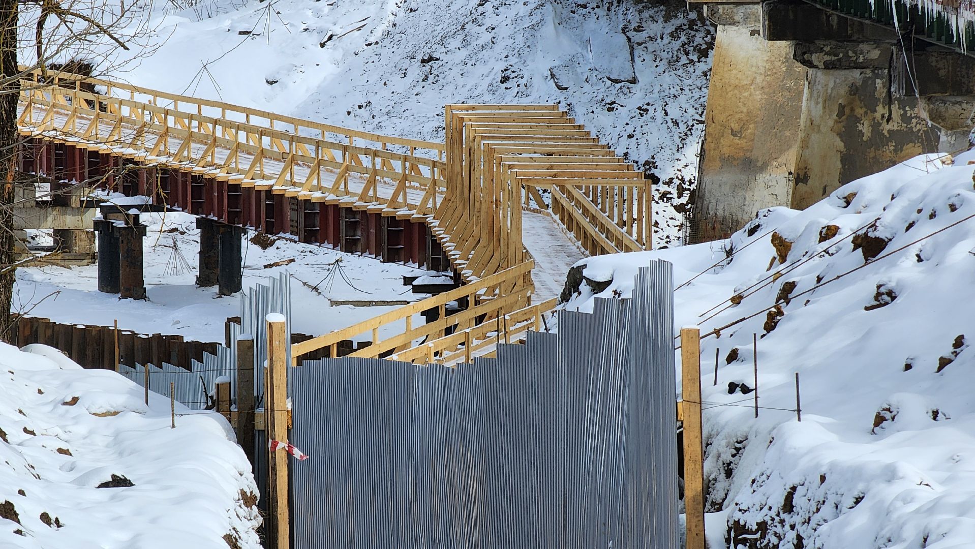 Ремонт моста, Транспорт, Поречье, Руза,