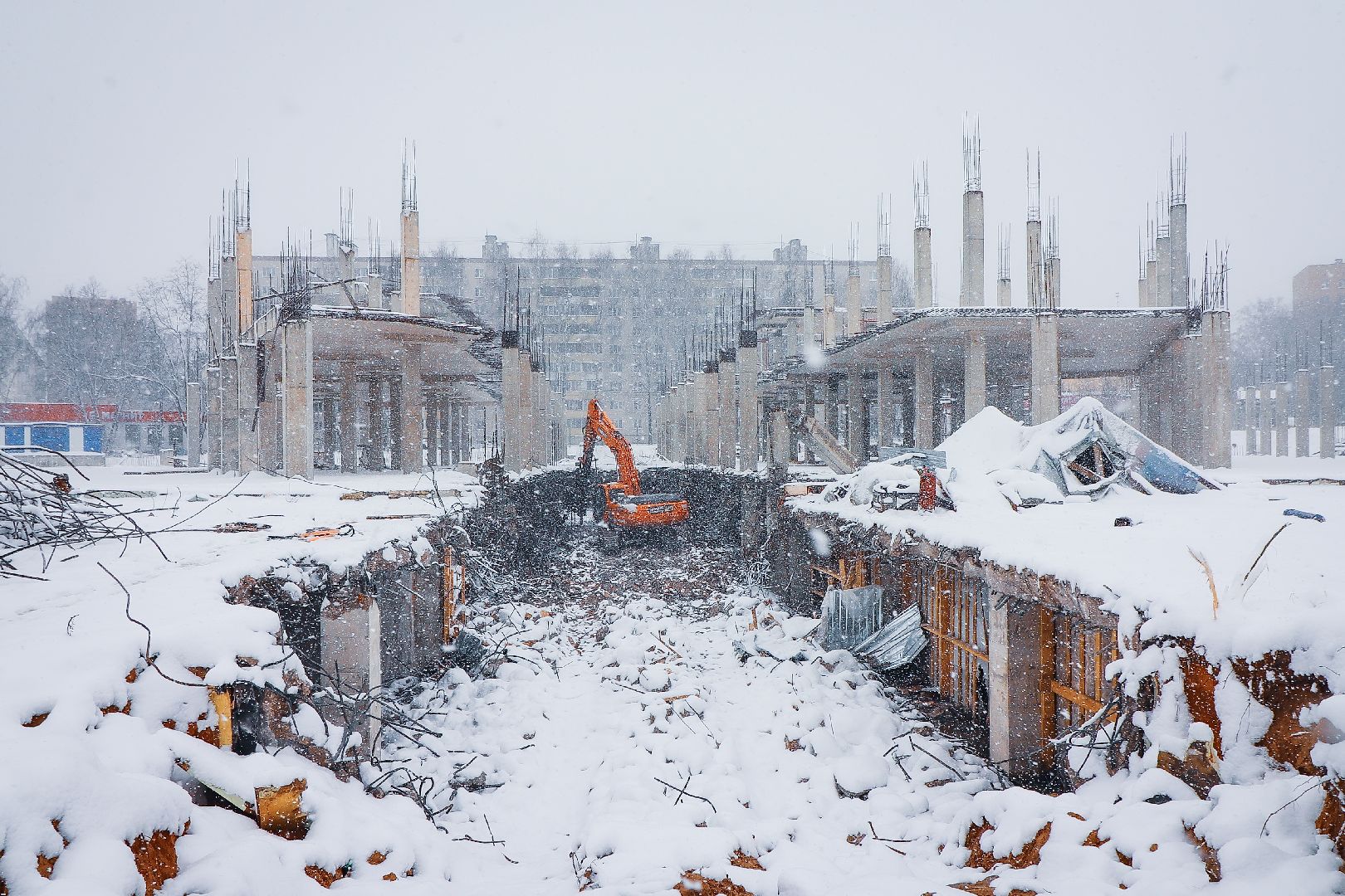 клин, общество, благоустройство, снос недостроя,