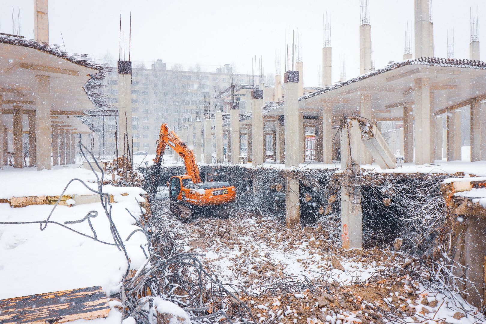 клин, общество, благоустройство, снос недостроя,