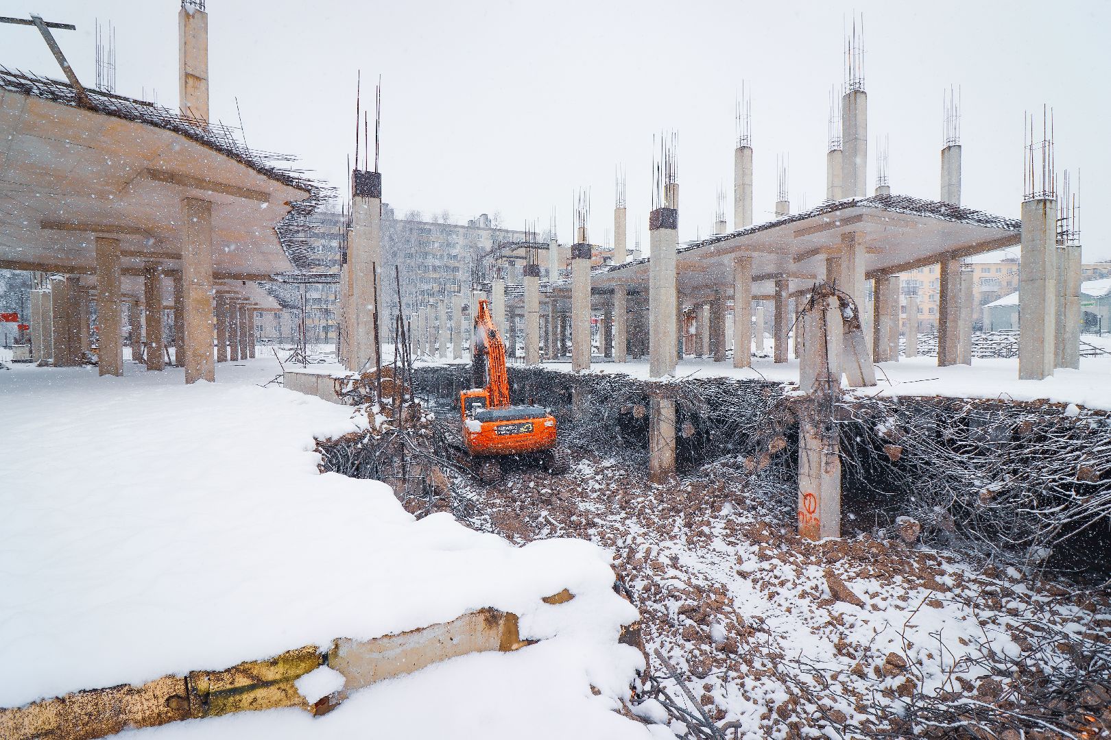 клин, общество, благоустройство, снос недостроя,