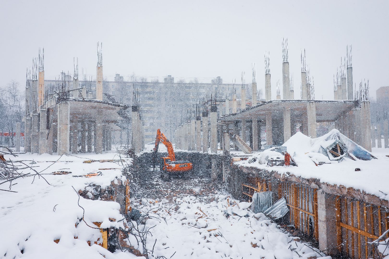 клин, общество, благоустройство, снос недостроя,