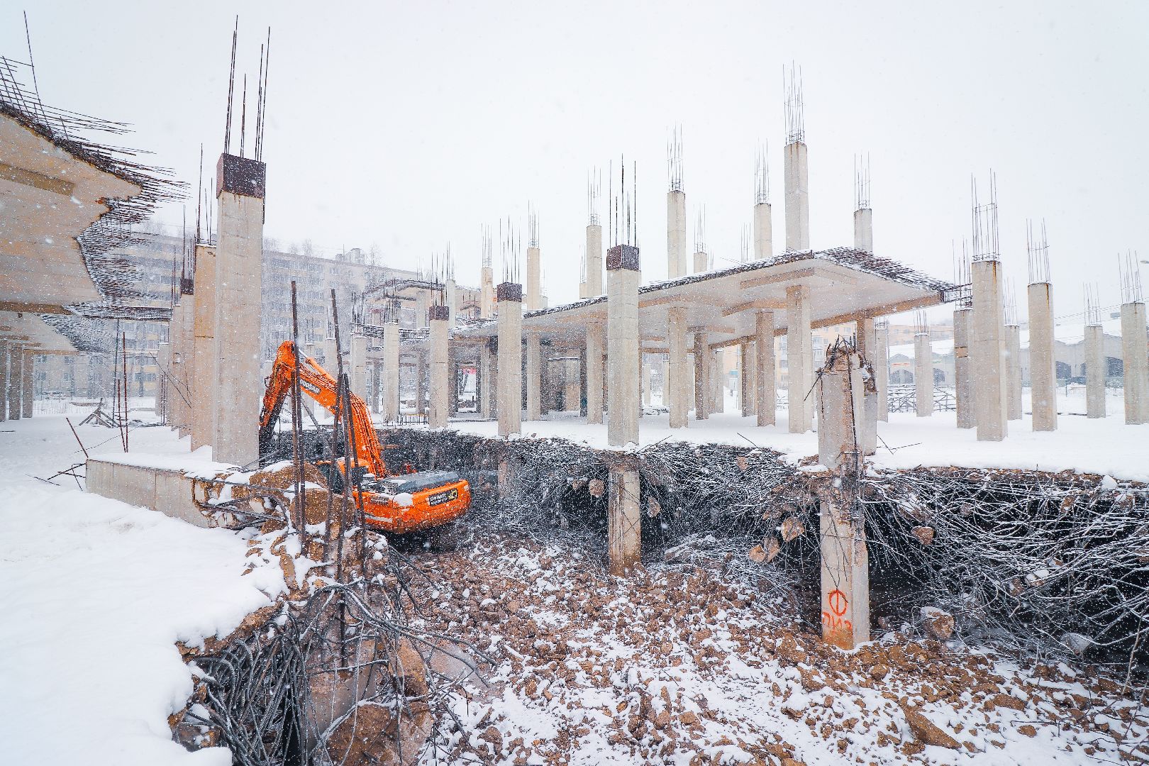 клин, общество, благоустройство, снос недостроя,