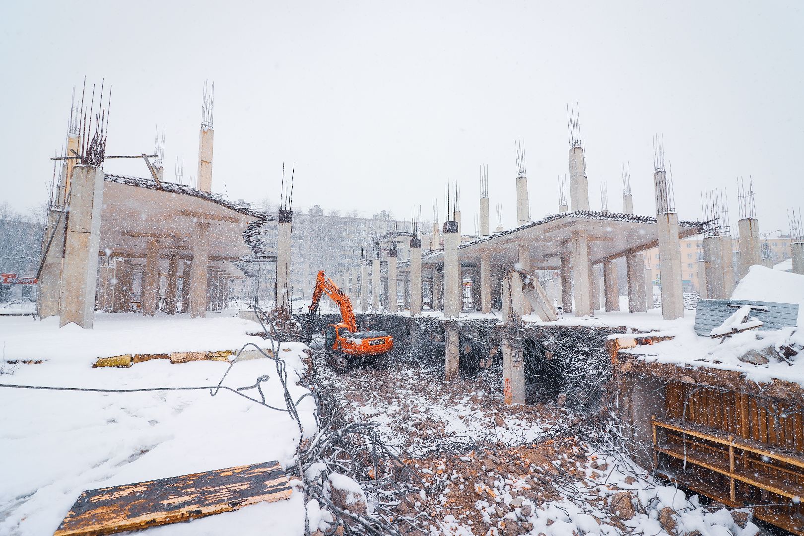 клин, общество, благоустройство, снос недостроя,