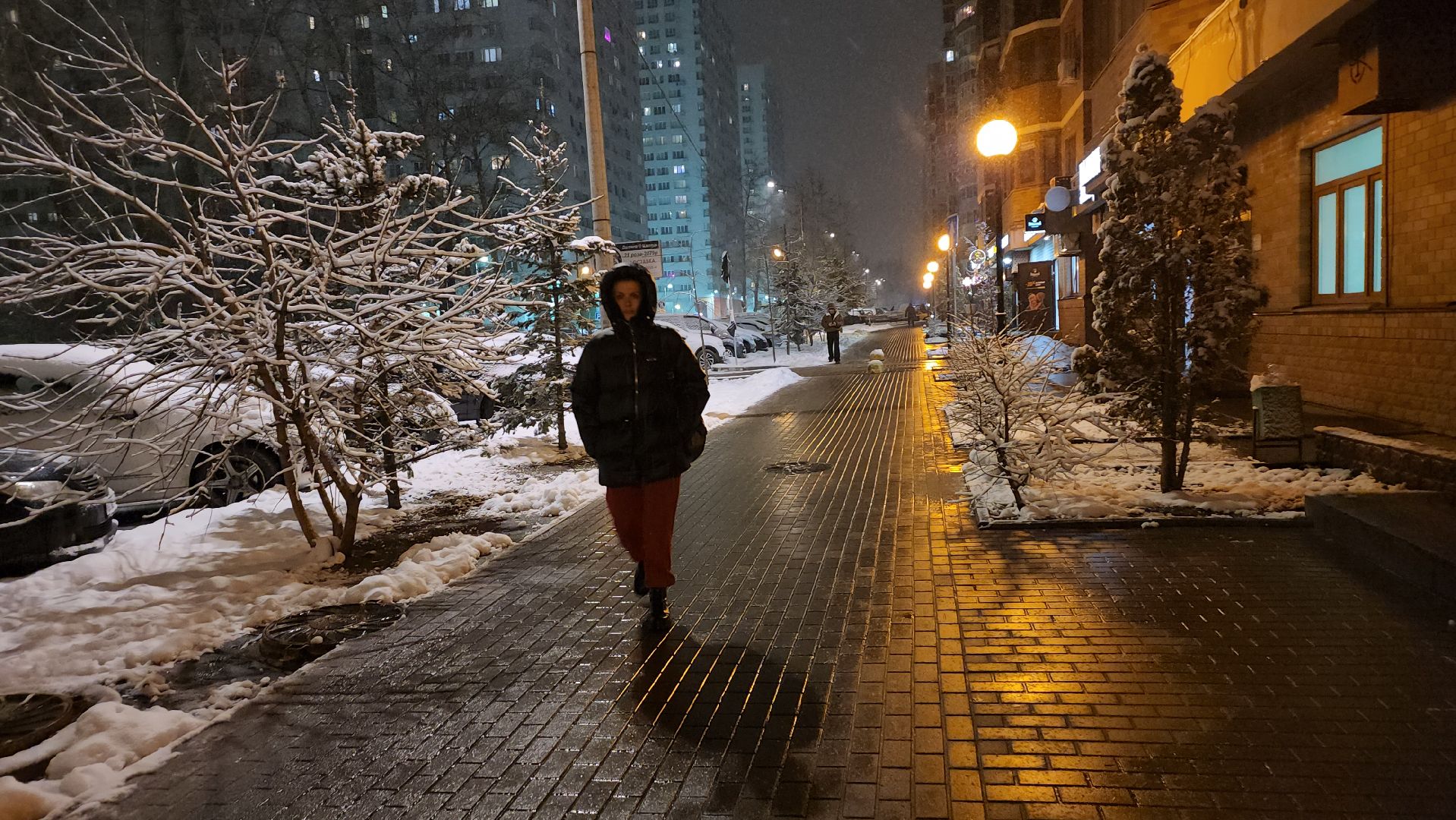 люберцы, сход снега, мокрый снег, автомобили,