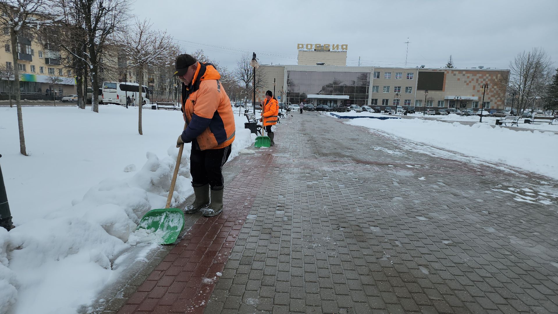 серпухов, подмосковье, уборка снега,