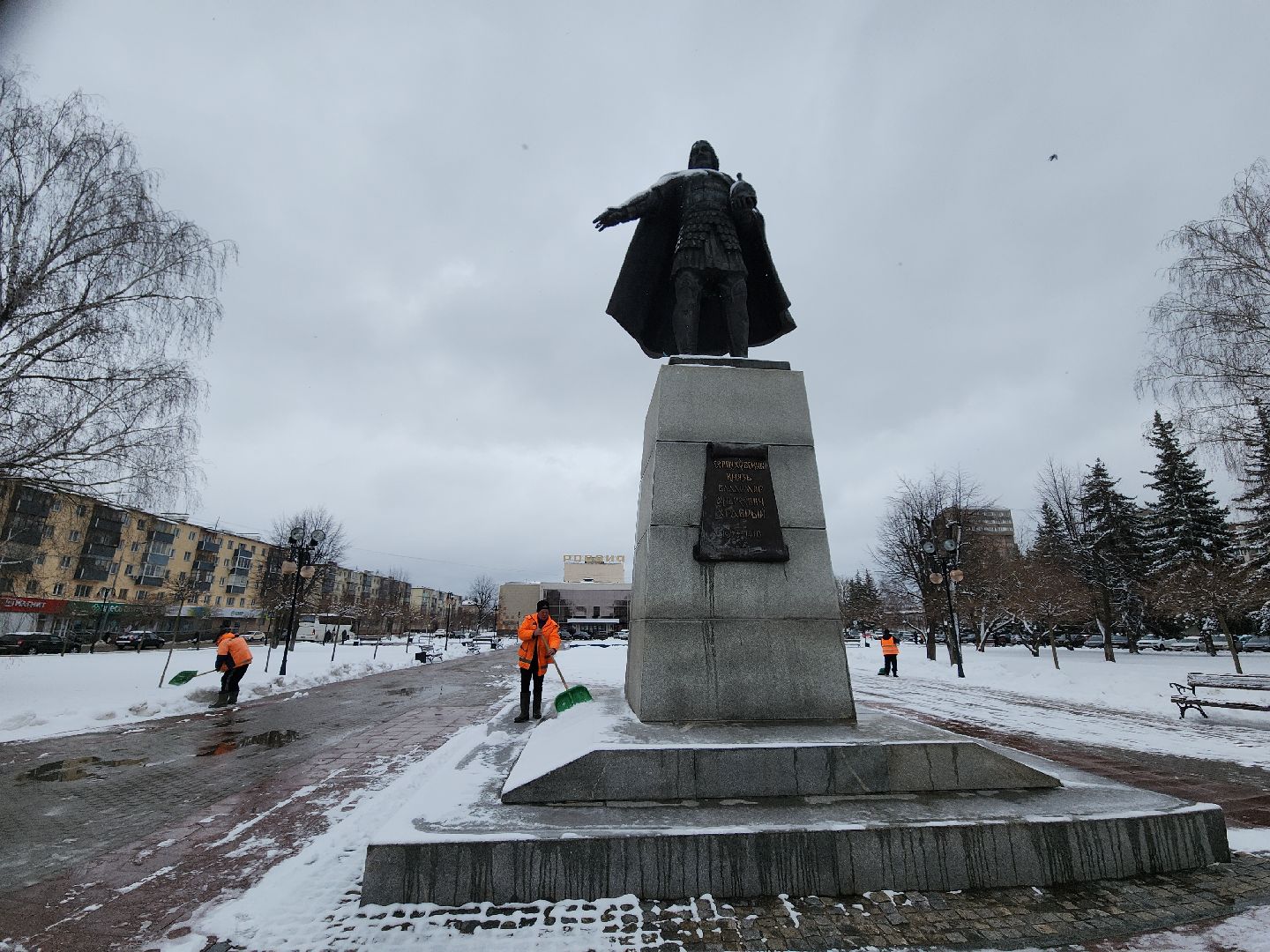 серпухов, подмосковье, уборка снега,