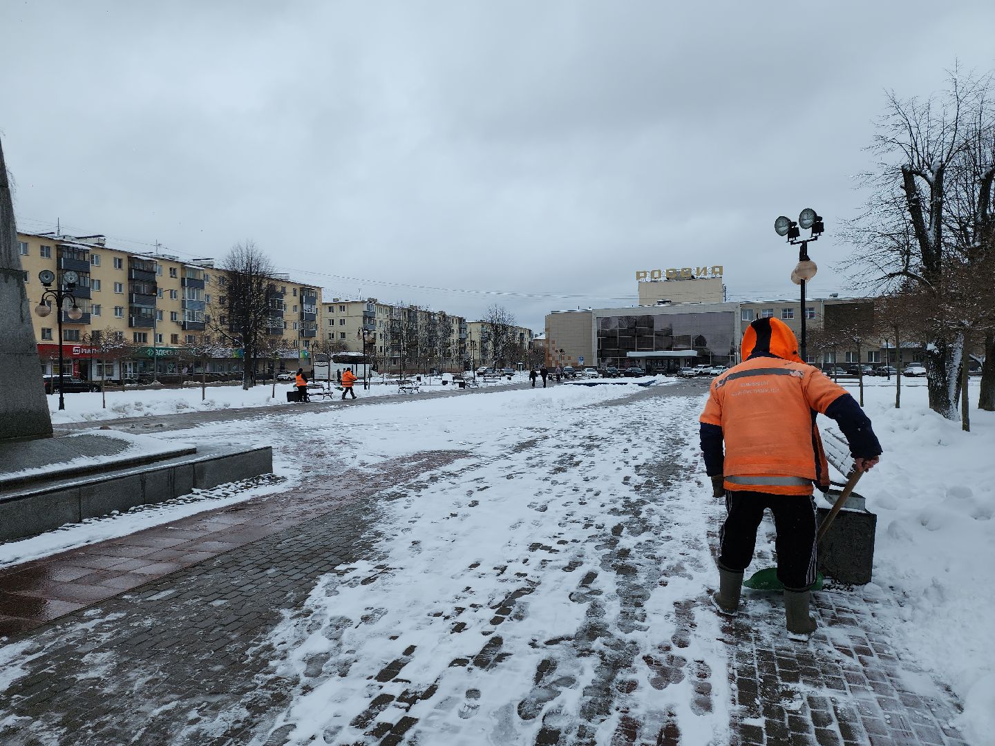 серпухов, подмосковье, уборка снега,