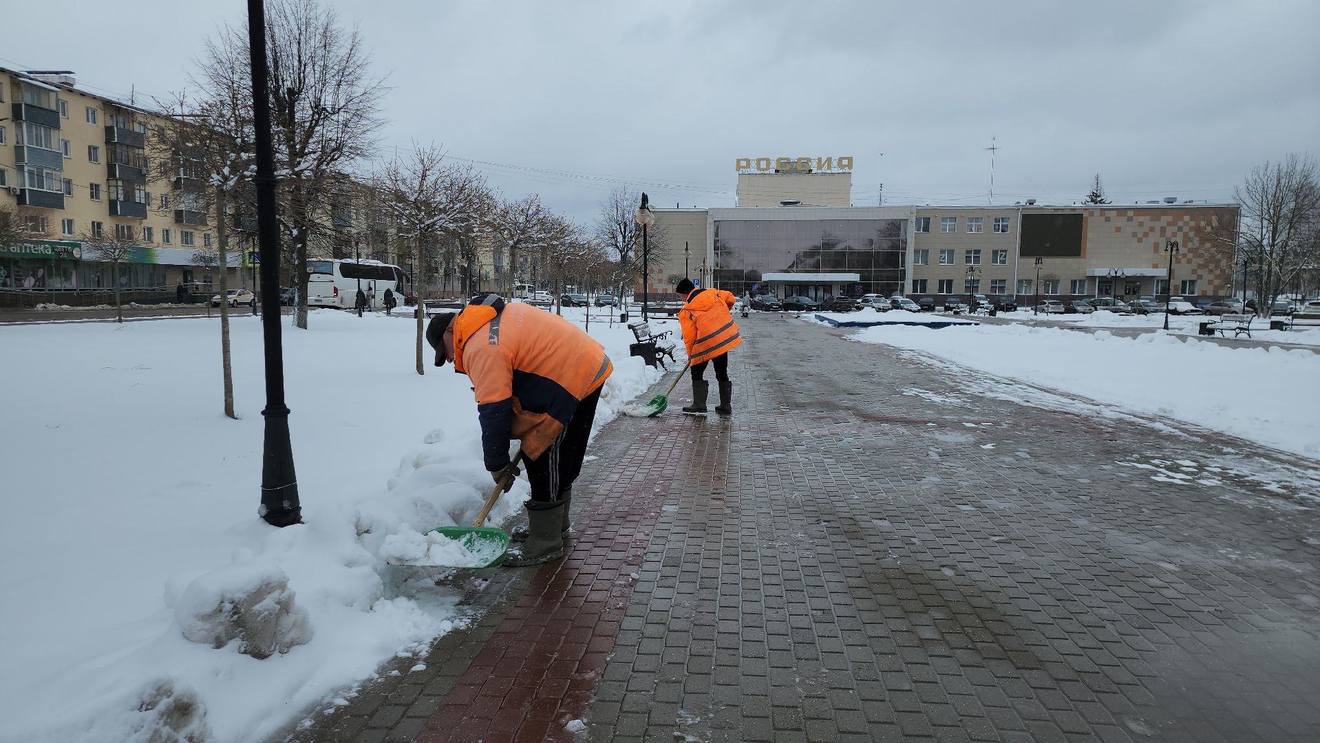 серпухов, подмосковье, уборка снега,