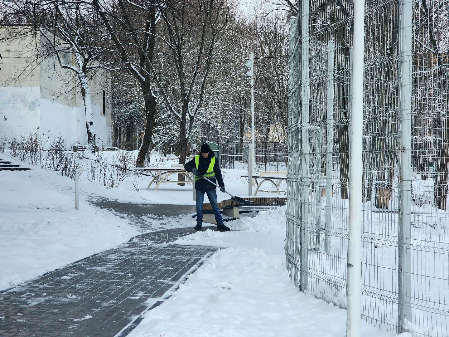 пущино, серпухов,уборка снега,