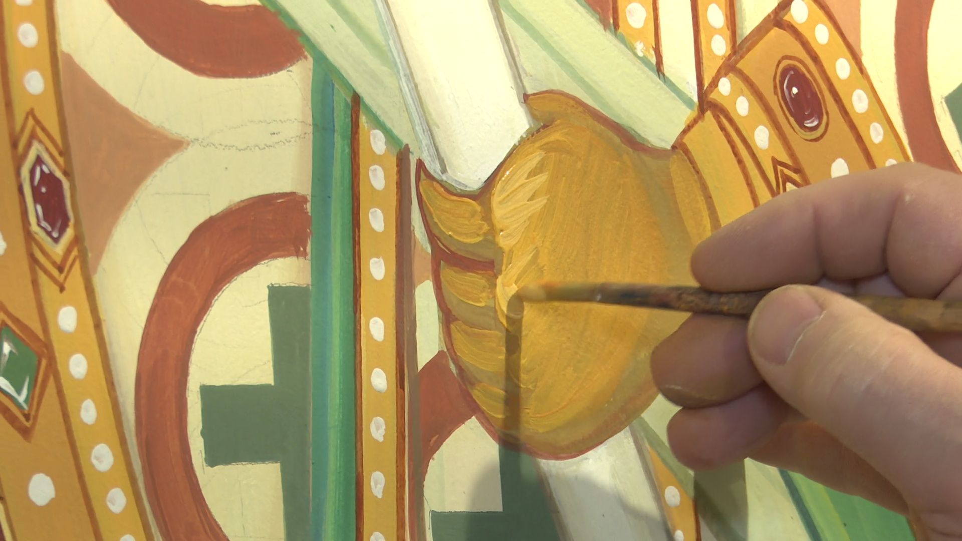 реутов, часовня, реконструкция, лики святых,