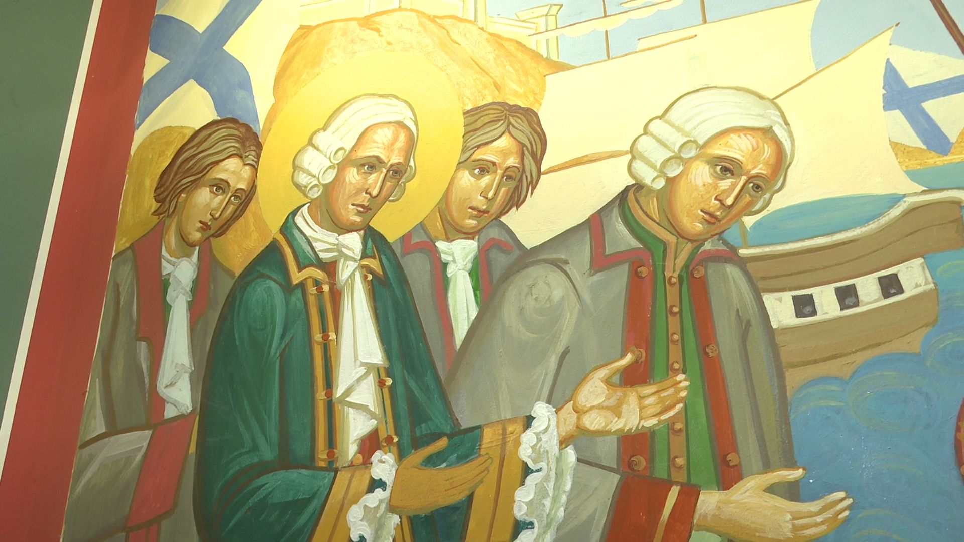 реутов, часовня, реконструкция, лики святых,