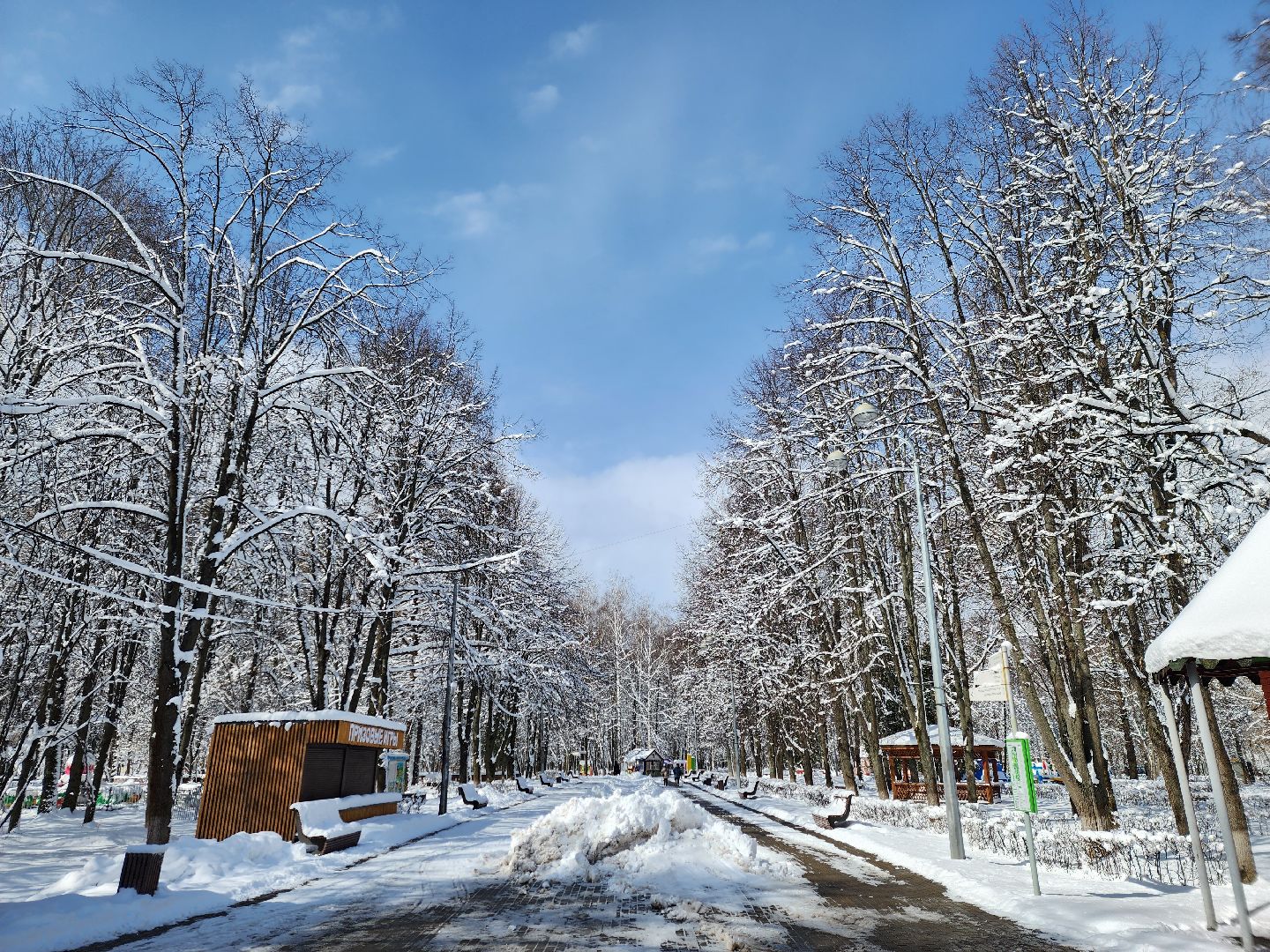 королёв, снегопад, уборка территории, цдк имени калинина,