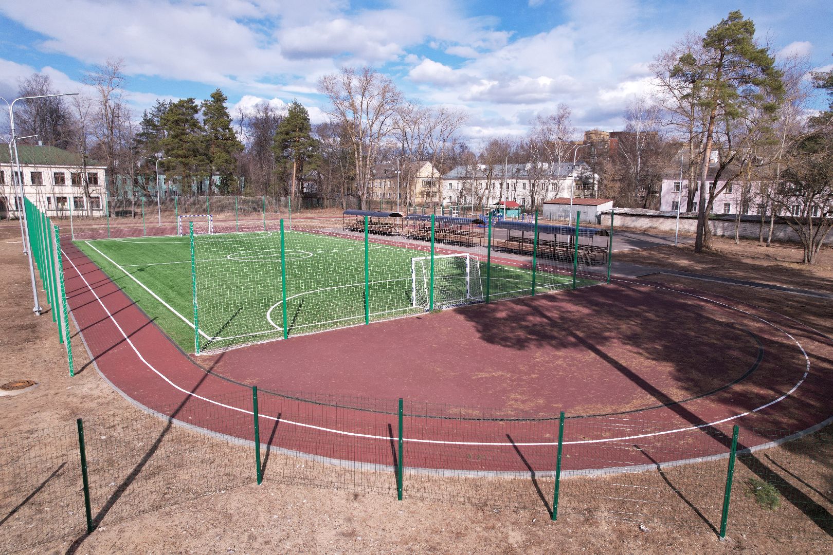 видео с коптера, школа 1 в дубне, капремонт школы в дубне,