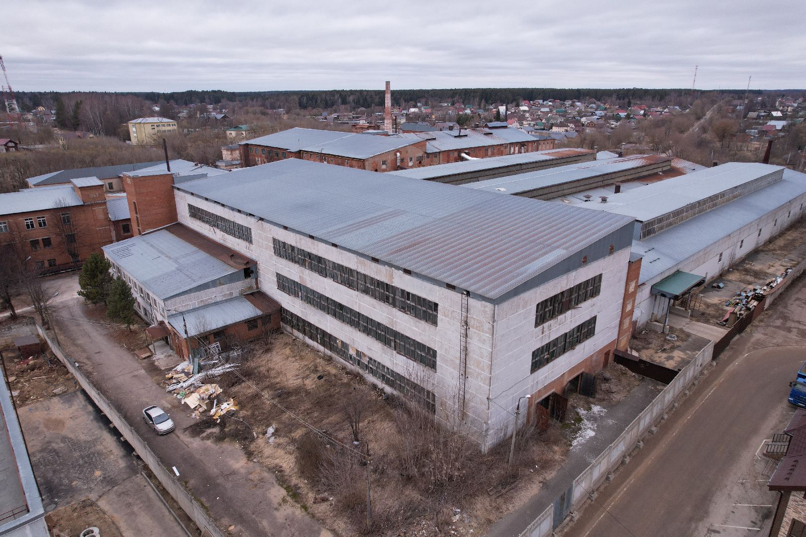 видео с коптера, фарфоровый завод в талдоме, производство фарфора,