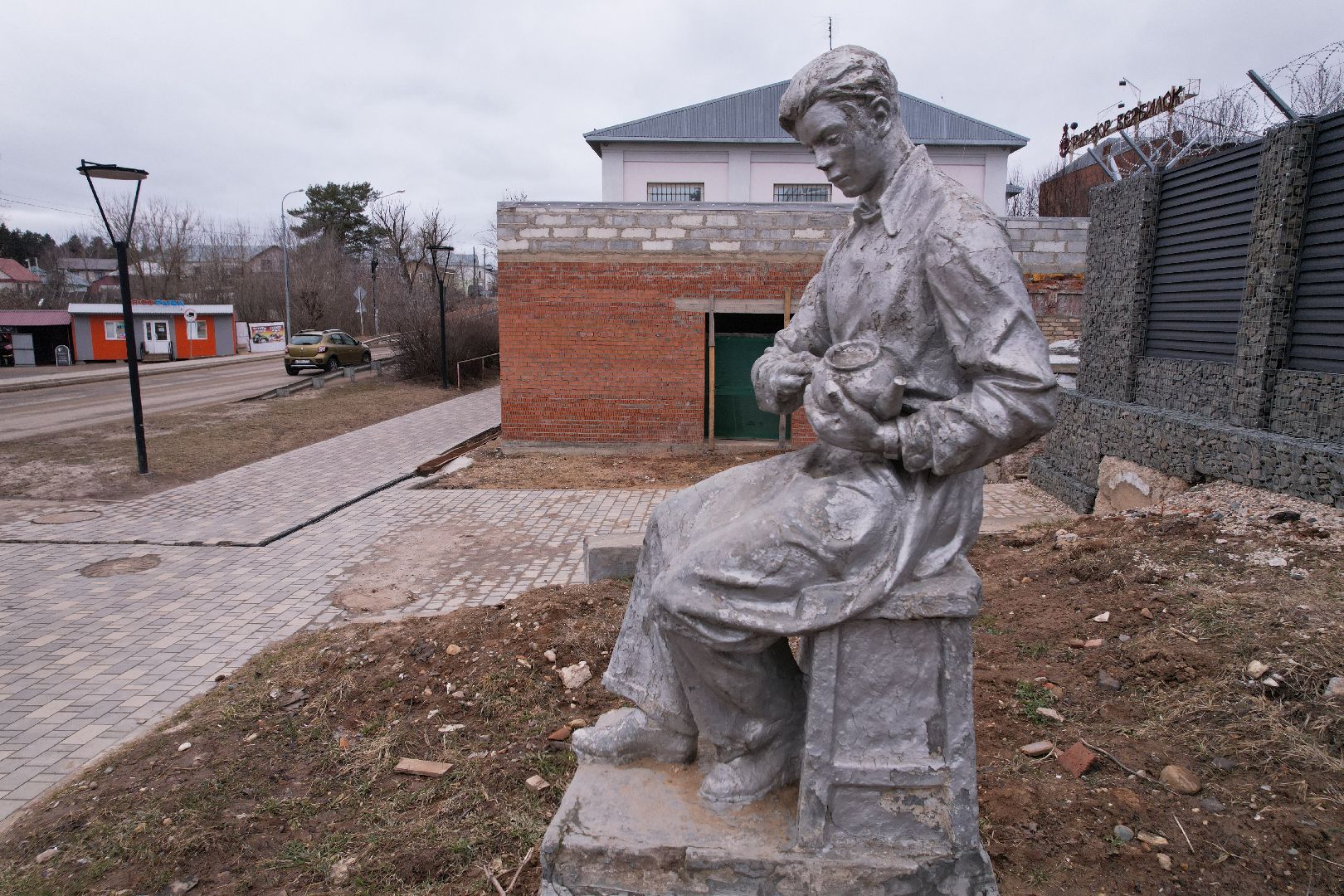 видео с коптера, фарфоровый завод в талдоме, производство фарфора,