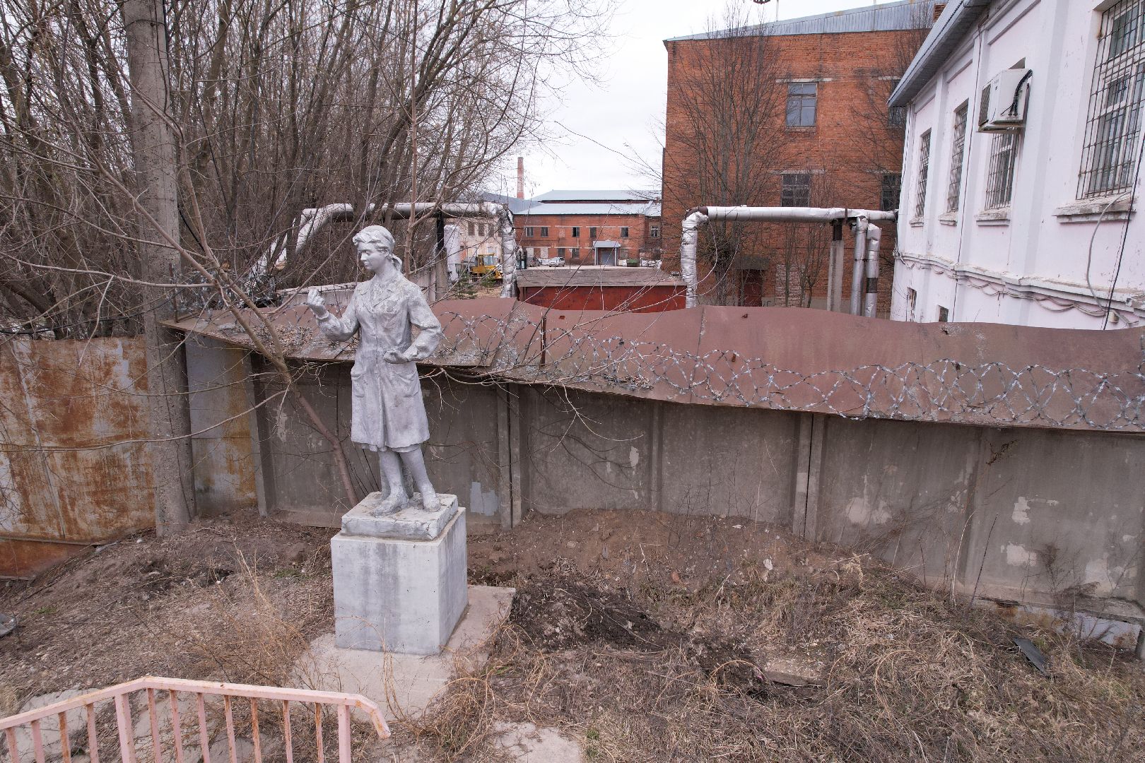 видео с коптера, фарфоровый завод в талдоме, производство фарфора,