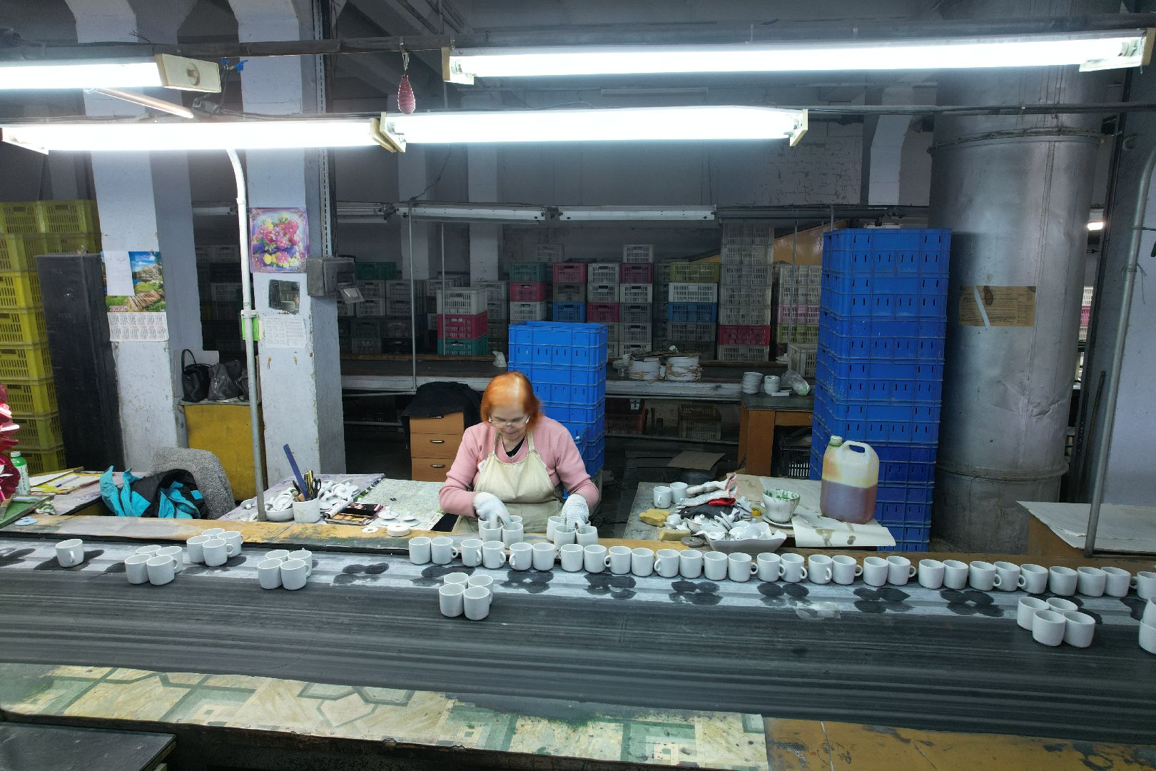 видео с коптера, фарфоровый завод в талдоме, производство фарфора,