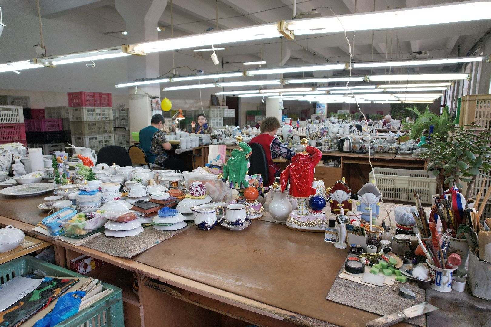 видео с коптера, фарфоровый завод в талдоме, производство фарфора,