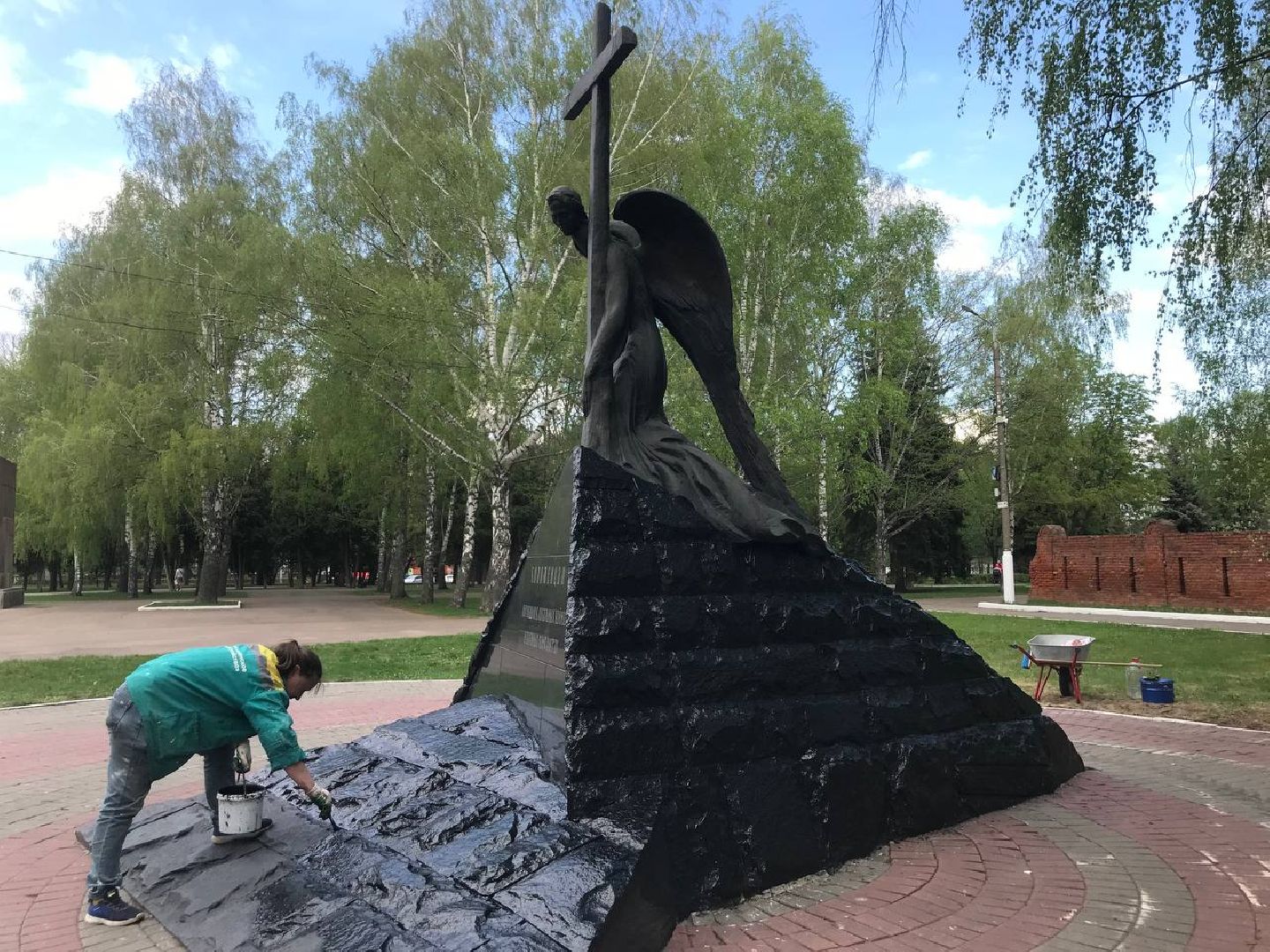 Коломна, парк, памятник