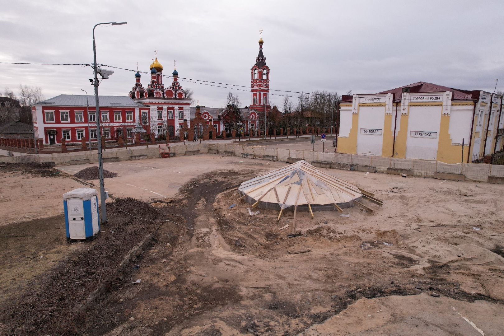 видео с коптера, реконструкция площади карла маркса, благоустройство талдома,