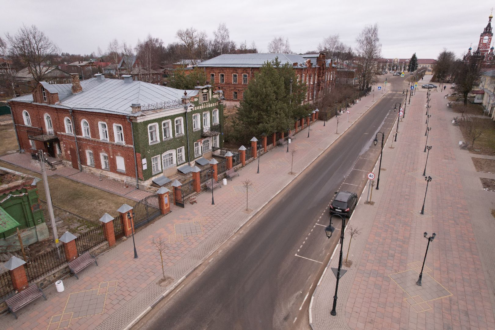 видео с коптера, реконструкция площади карла маркса, благоустройство талдома,