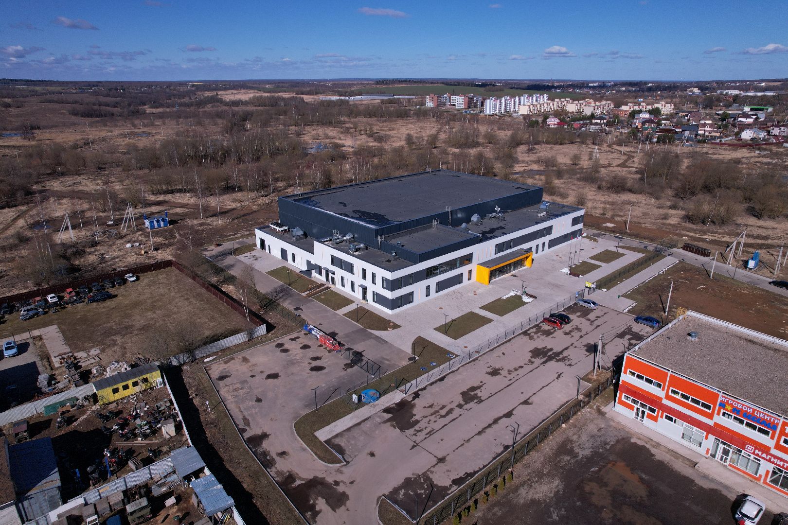 видео с коптера, фок лидер в волоколамске, хоккей в волоколамске,