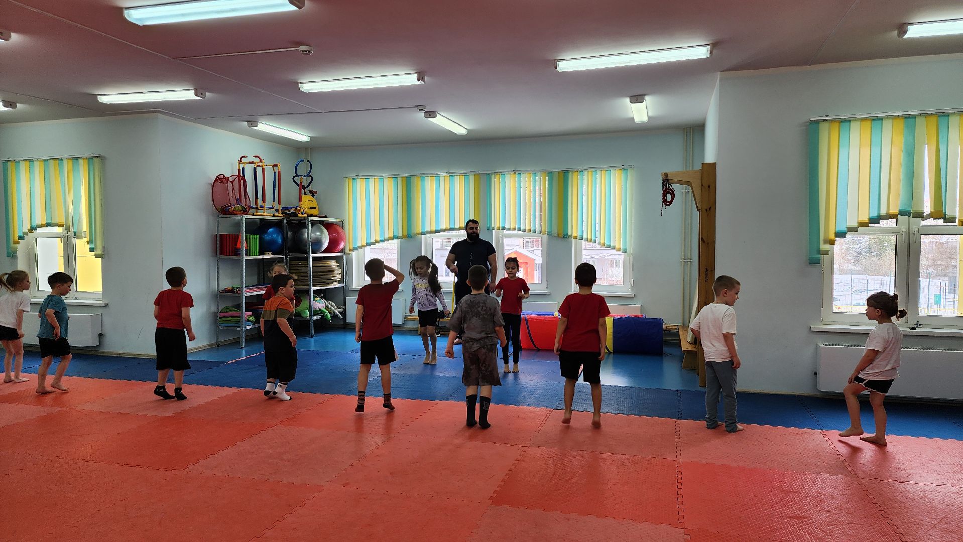 детский сад, тренировка, Лобня,