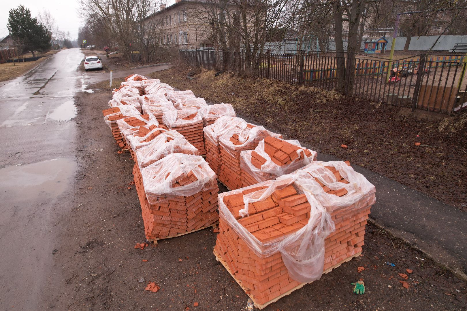видео с коптера, капремонт детского сада в рузе, детский сад в Колюбакино,