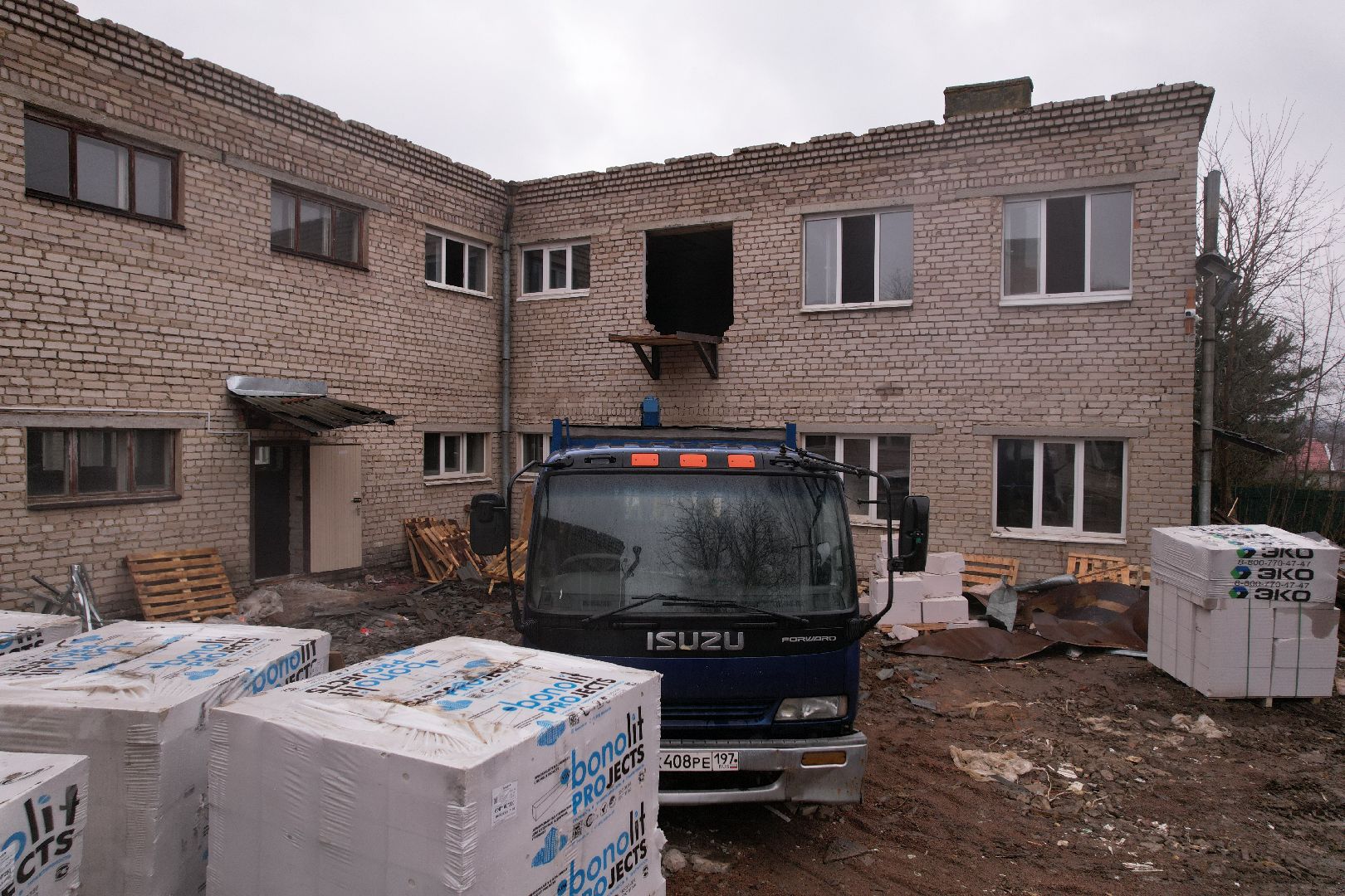 видео с коптера, капремонт детского сада в рузе, детский сад в Колюбакино,