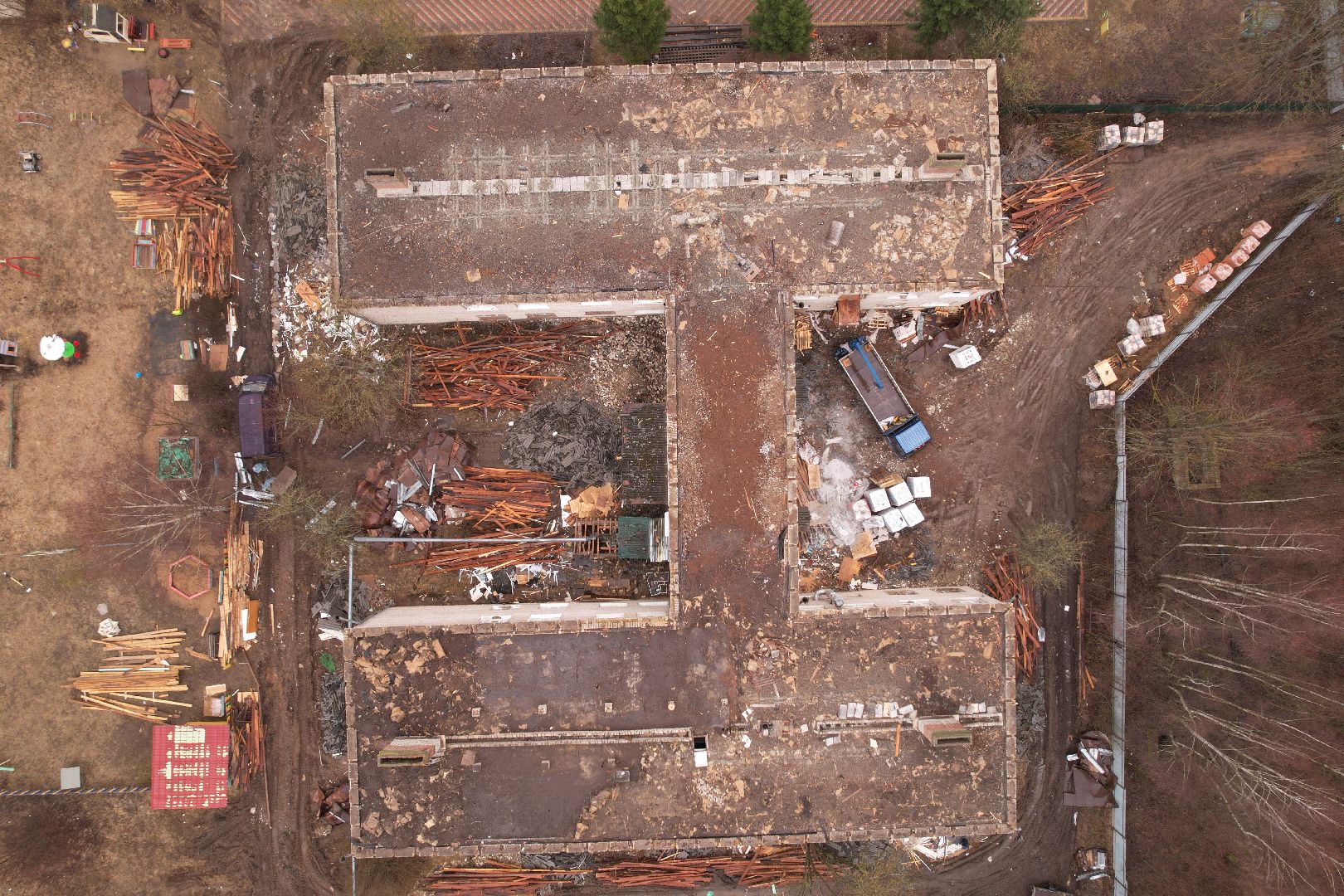 видео с коптера, капремонт детского сада в рузе, детский сад в Колюбакино,