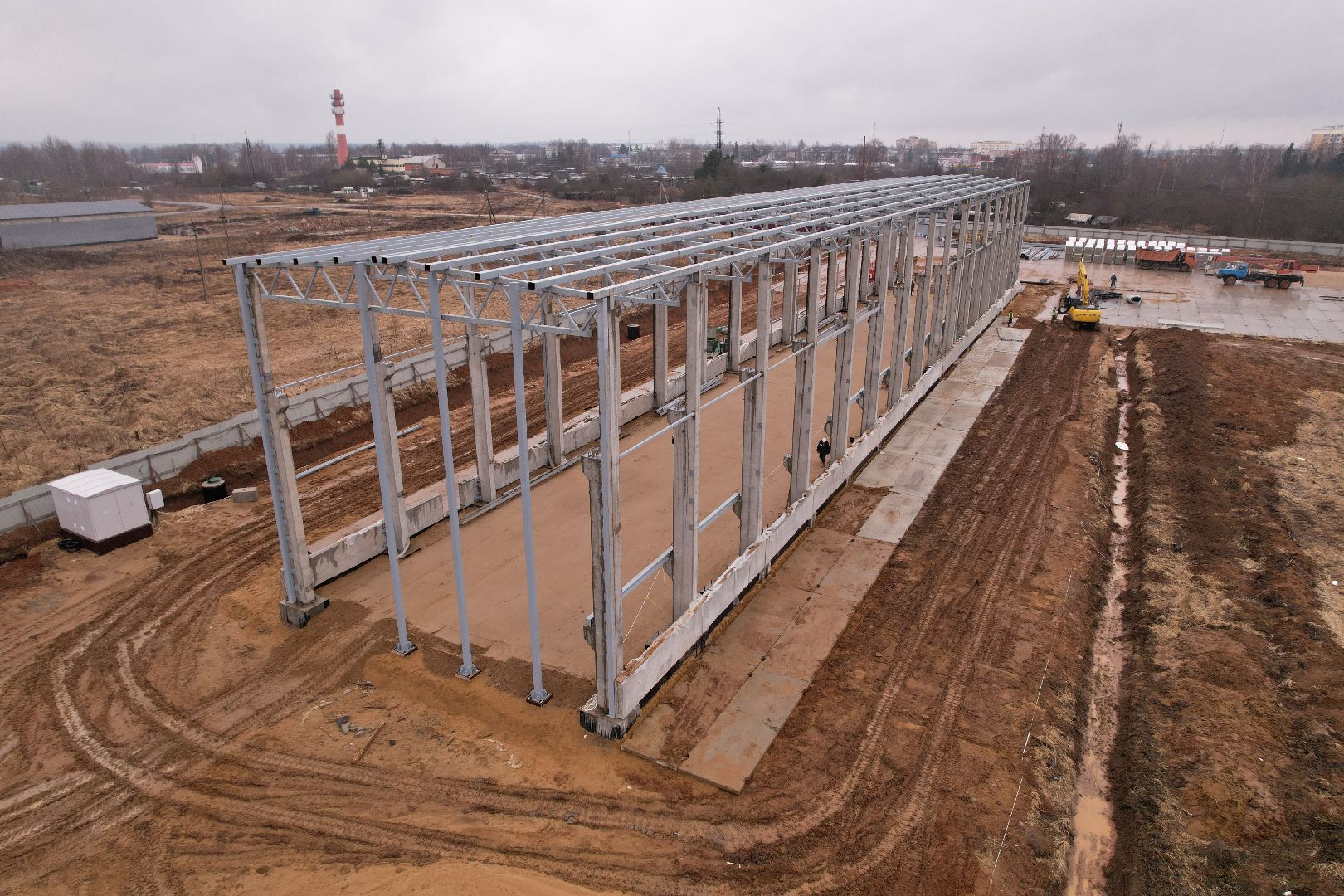 видео с коптера, завод в рузе, импортозамещение, завод железобетонных конструкций,