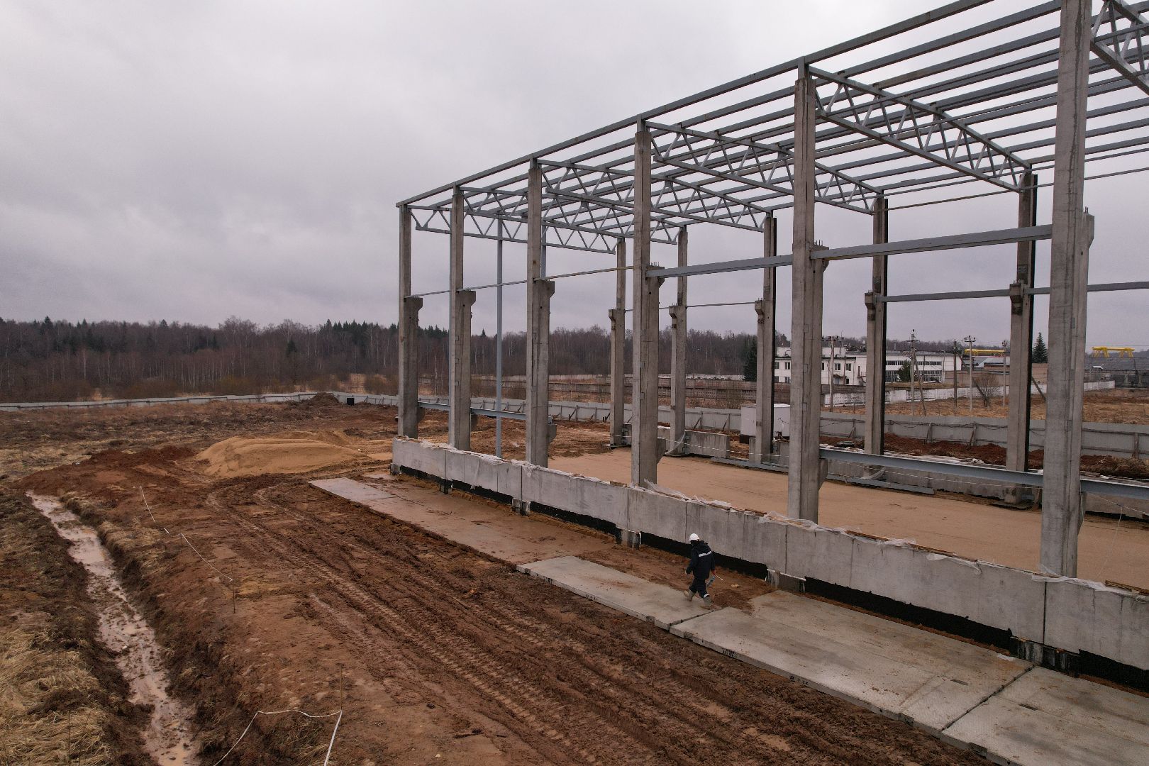 видео с коптера, завод в рузе, импортозамещение, завод железобетонных конструкций,