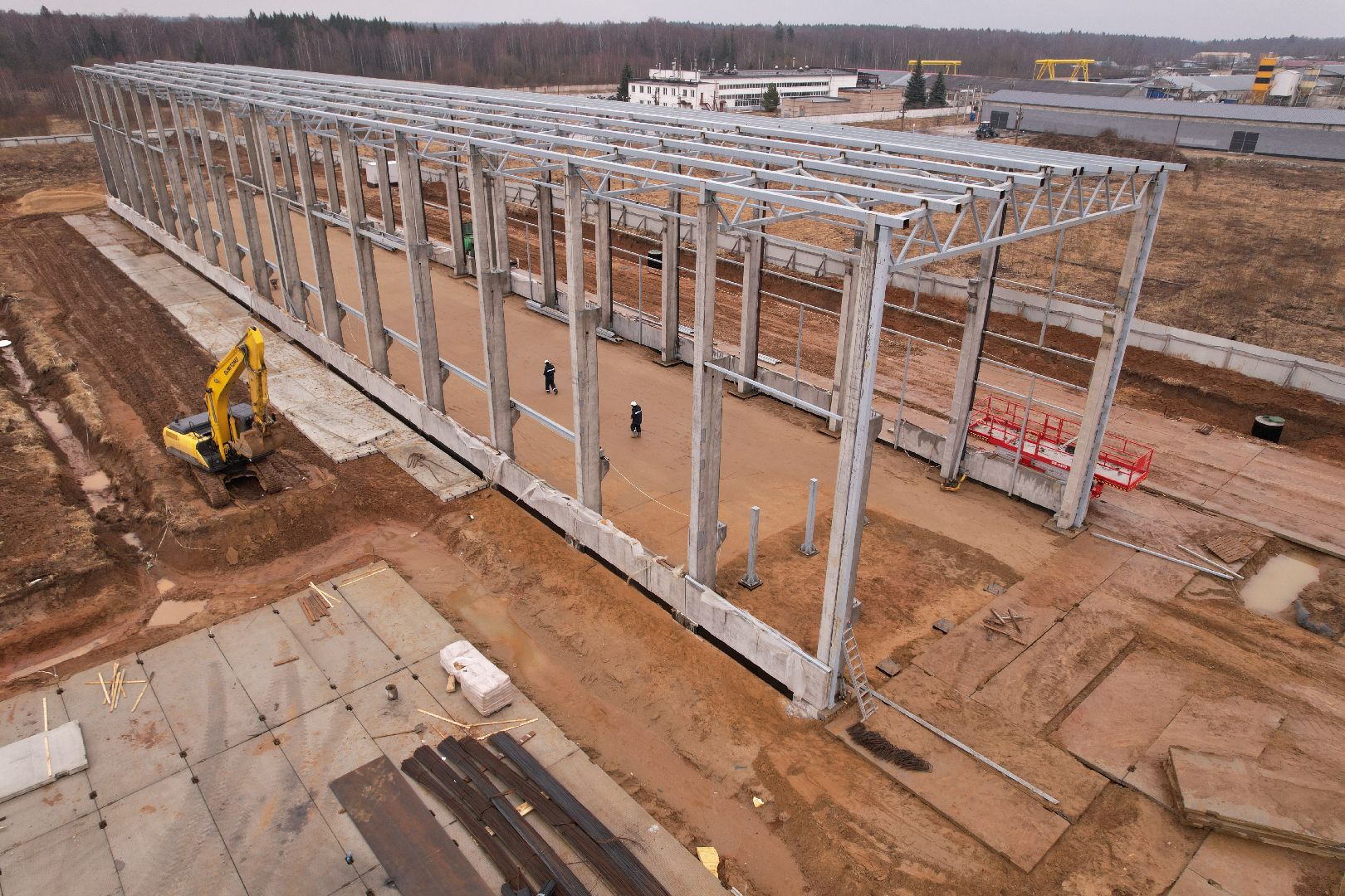 видео с коптера, завод в рузе, импортозамещение, завод железобетонных конструкций,