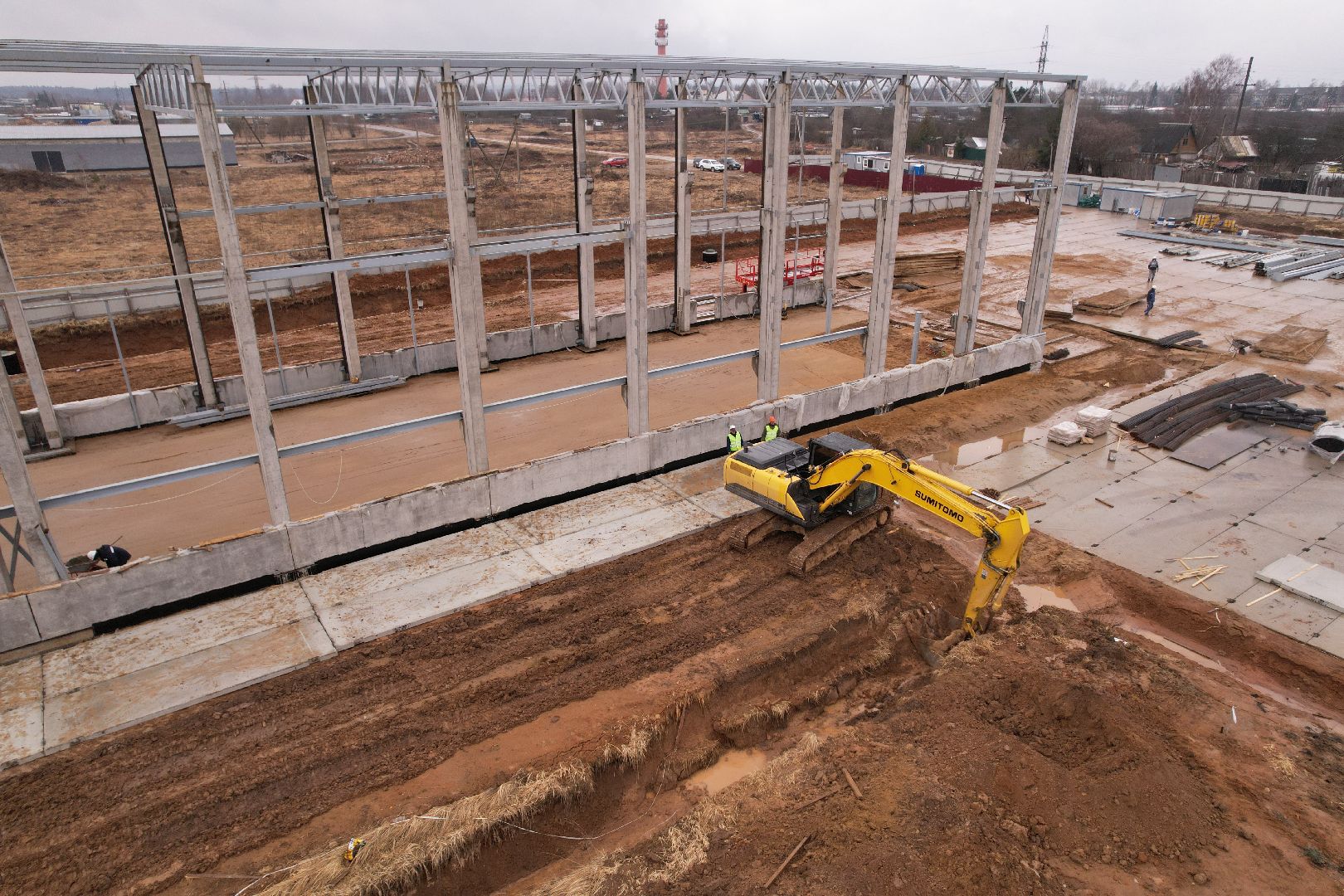 видео с коптера, завод в рузе, импортозамещение, завод железобетонных конструкций,